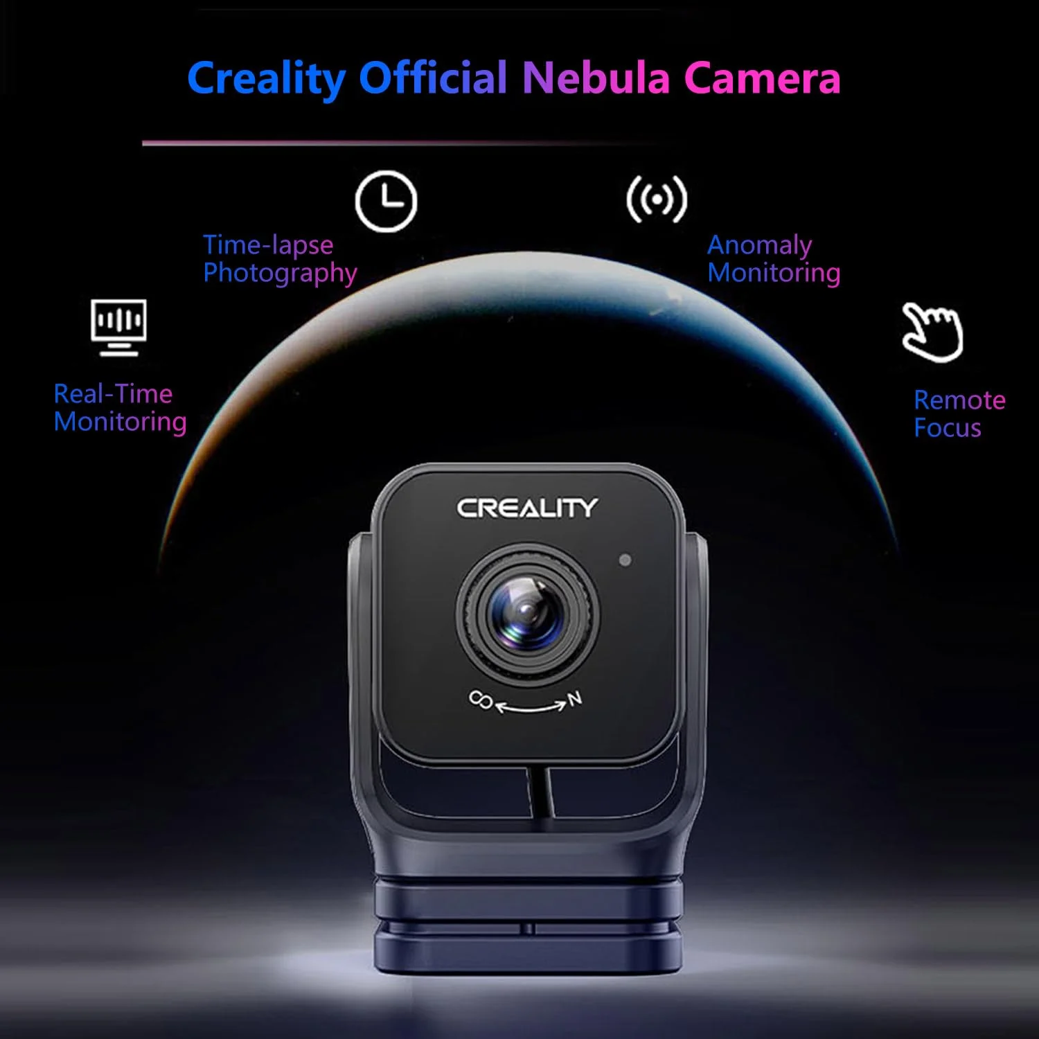 دوربین رسمی نِبولا Creality Comgrow، نظارت بر چاپگر سه بعدی به صورت لحظه ای، دوربین دید در شب و ویدئو تایم لپس برای Sonic Pad/Nebula Pad/Ender 3 V3 KE/CR 10 SE/Halot Mage pro