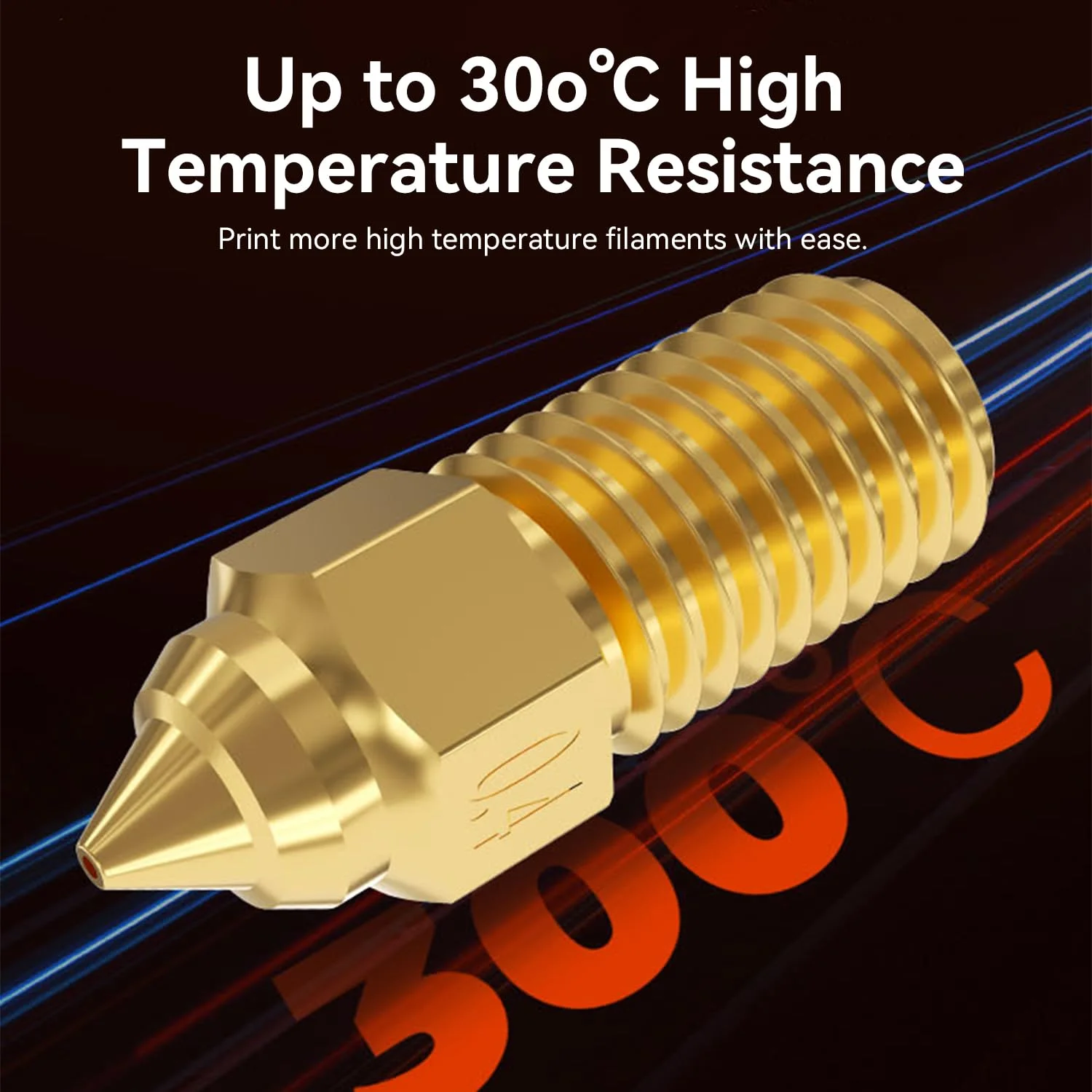 نازل رسمی کرالیتی Ender 3 V3 SE، نازل اکسترودر M6 با سرعت بالا 0.4 میلی‌متری، 5 عدد، نازل برنجی مقاوم در برابر سایش و دمای بالای پرینتر سه بعدی برای Ender 5 S1، Ender 7