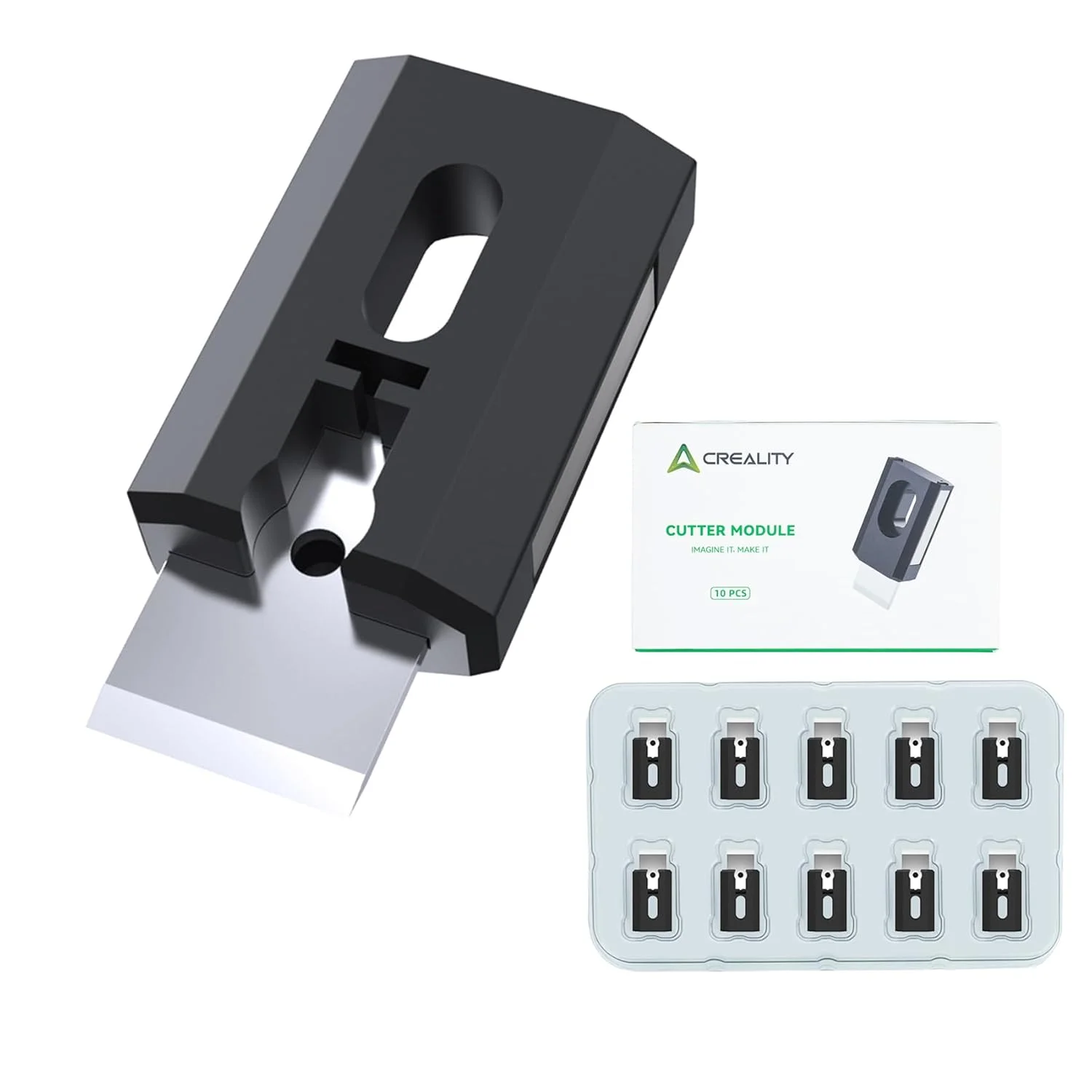 10 عدد برشگر رسمی فیلامنت کرالیتی، برش دقیق، بادوام و قابل اعتماد، کیت ماژول برشگر فیلامنت تعویض سریع برای چاپگرهای سه بعدی کرالیتی Hi و K2 Plus