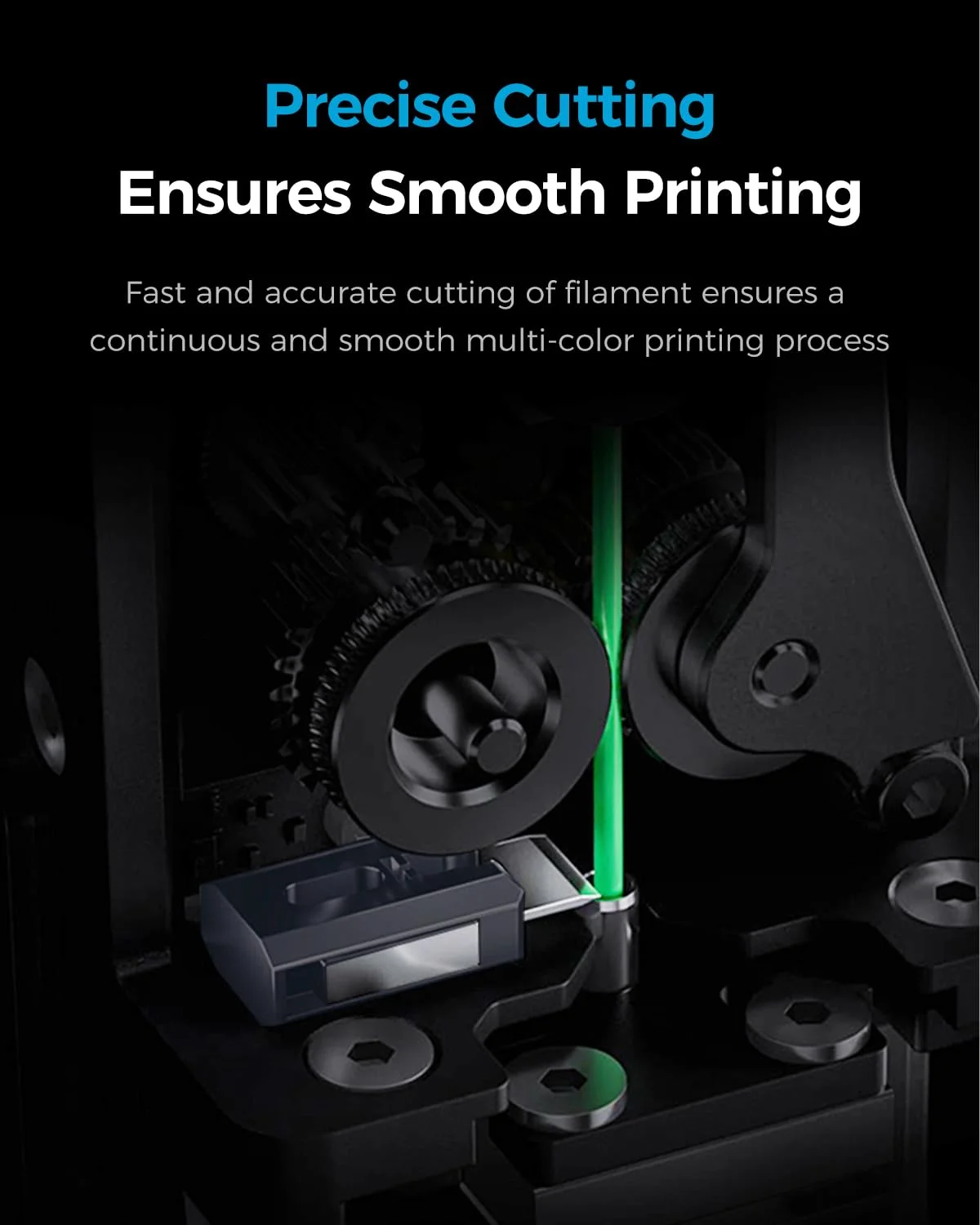 برشگر فیلامنت Creality K2 Plus، بسته 5 عددی، ماژول برشگر فیلامنت K2 Pro / K2، برش سریع و دقیق فیلامنت، لوازم جانبی با دوام بالا برای پرینتر سه بعدی K2 Plus، K2 Pro، K2