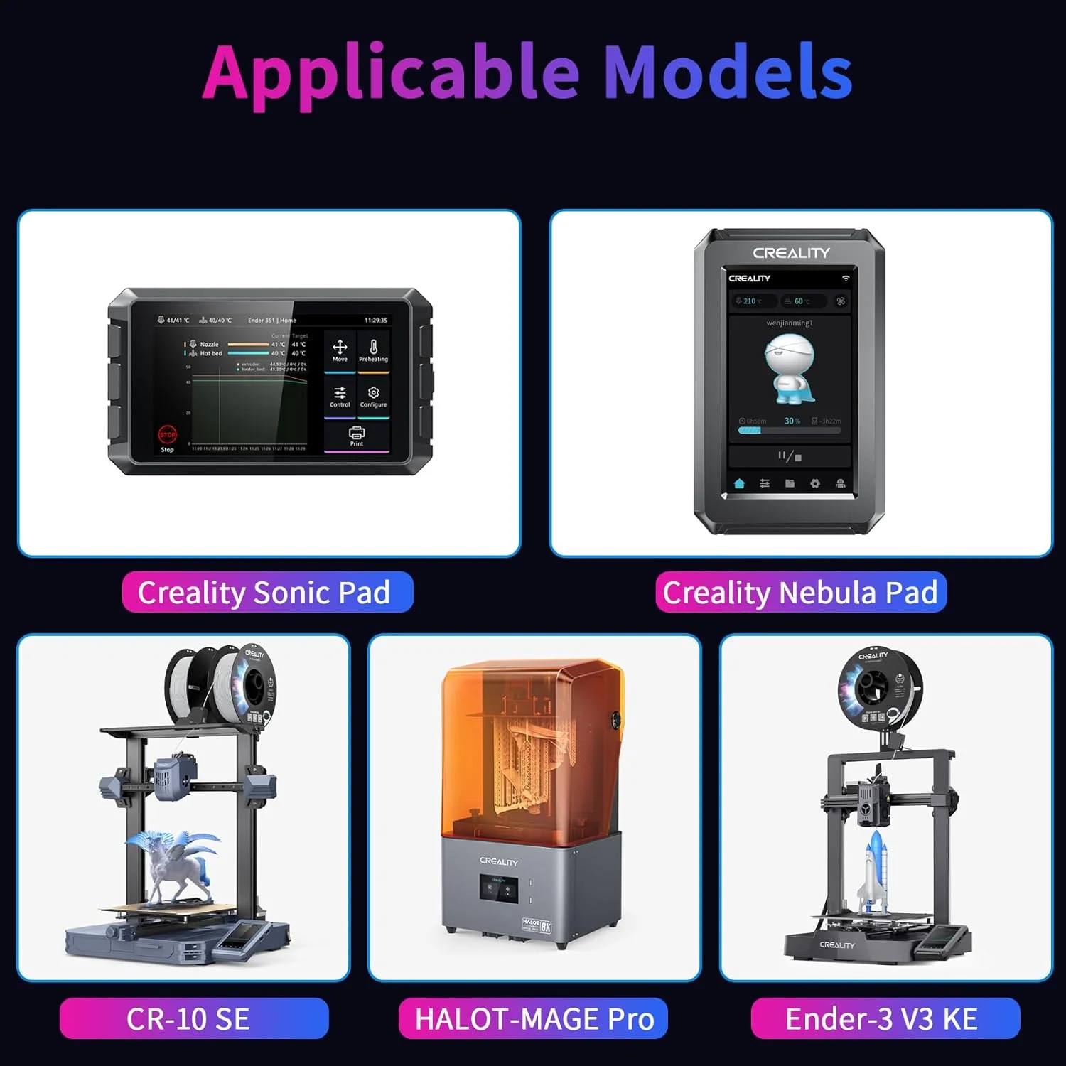 دوربین رسمی نِبولا کرییلیتی، دوربین پرینتر سه بعدی با قابلیت دید در شب و نظارت 24 ساعته بر چاپ، سازگار با Sonic Pad/Nebula Pad/Ender 3 V3 KE/Ender 3 V3/Ender 3 V3 Plus/CR 10 SE