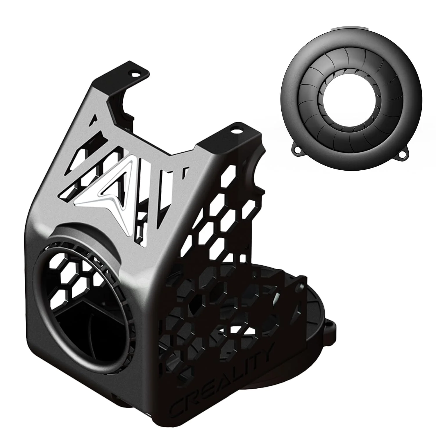 داکت فن ناتیلوس Creality x BEN2C، لوازم جانبی ارتقاء پرینتر سه بعدی K1 Max، جریان خنک کننده دایره ای 360 درجه، بهبود عالی کیفیت چاپ Overhang، کاهش مواد پشتیبانی و زمان چاپ