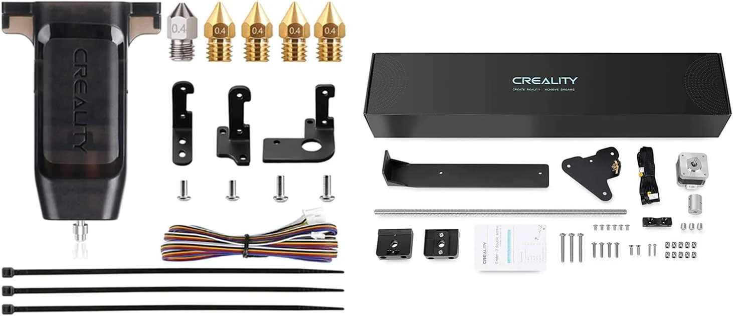 کیت سنسور تنظیم خودکار بستر چاپگر سه بعدی Comgrow Creality CR Touch و کیت محور Z دوگانه رسمی Creality Ender 3V2 به همراه پیچ راهنما