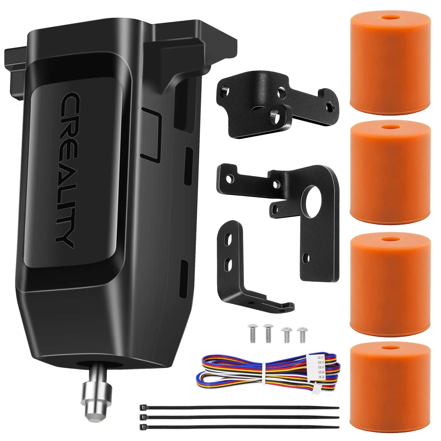 کیت تنظیم خودکار بستر پرینت Ender 3، سنسور CR Touch رسمی برای Ender 3 V2/Ender 3 Pro/Ender 3 Max/Ender 5/CR-10 با مادربرد 32 بیتی V4.2.2/V4.2.7، کیت ابزار حسگر تراز کننده پرینتر سه بعدی با پایه های سیلیکونی