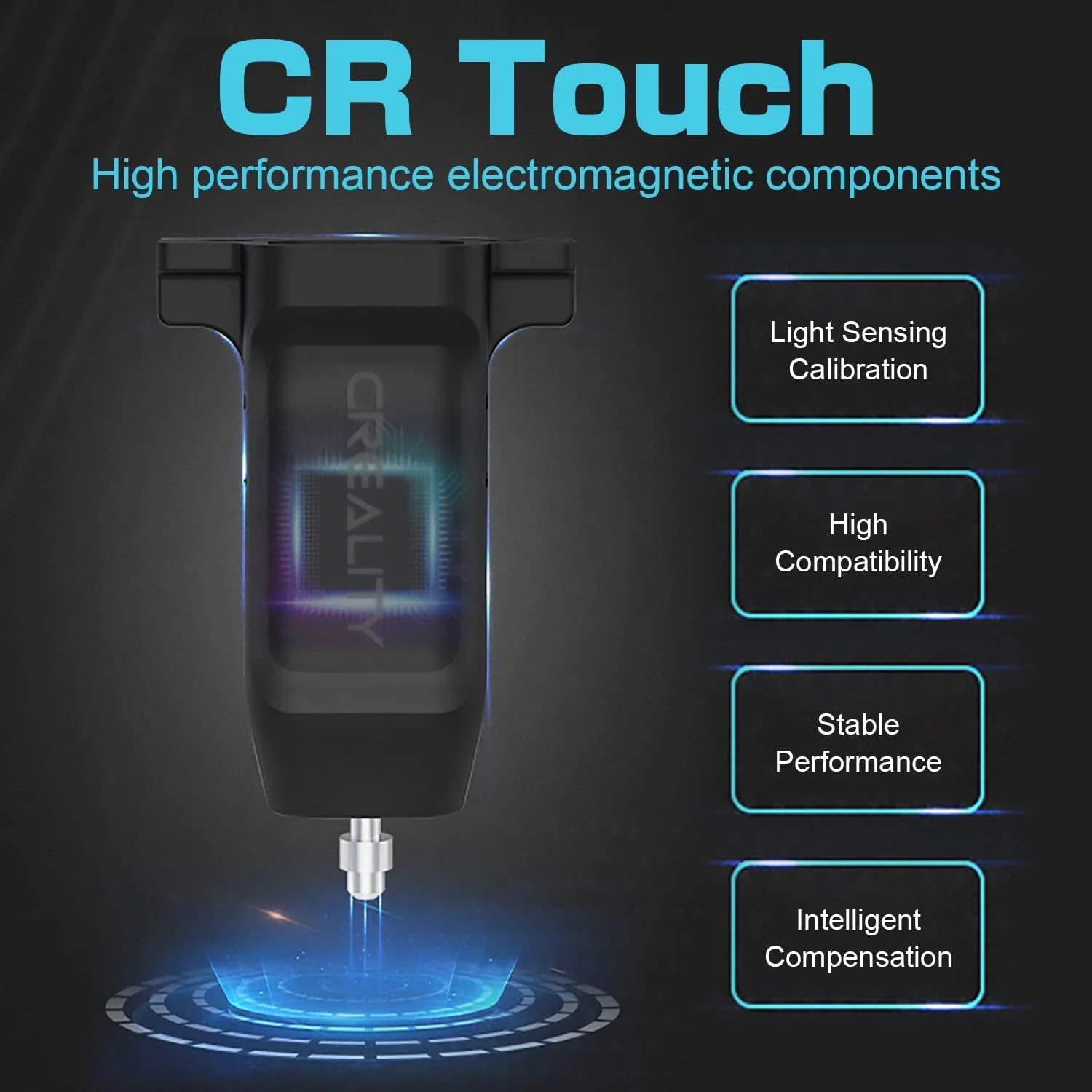 کیت تنظیم خودکار بستر پرینت Ender 3، سنسور CR Touch رسمی برای Ender 3 V2/Ender 3 Pro/Ender 3 Max/Ender 5/CR-10 با مادربرد 32 بیتی V4.2.2/V4.2.7، کیت ابزار حسگر تراز کننده پرینتر سه بعدی با پایه های سیلیکونی