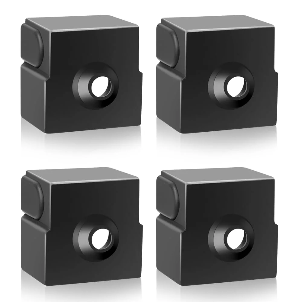 جوراب سیلیکونی Creality Ender 3 V3 SE، بسته 4 عددی پوشش سیلیکونی بلوک گرم کننده هات اند پرینتر سه بعدی رسمی، عایق حرارتی، مقاوم در برابر حرارت، تمیز نگه داشتن هات اند، کیت جایگزینی لوازم جانبی پرینتر سه بعدی