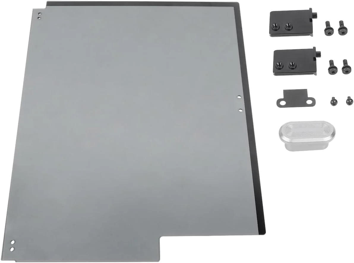 کیت درب جلویی Creality K1 Max، کیت درب جلویی شیشه ای 447×382×3 با 50% شفافیت مشکی، مناسب برای لوازم جانبی پرینتر سه بعدی K1 MAX
