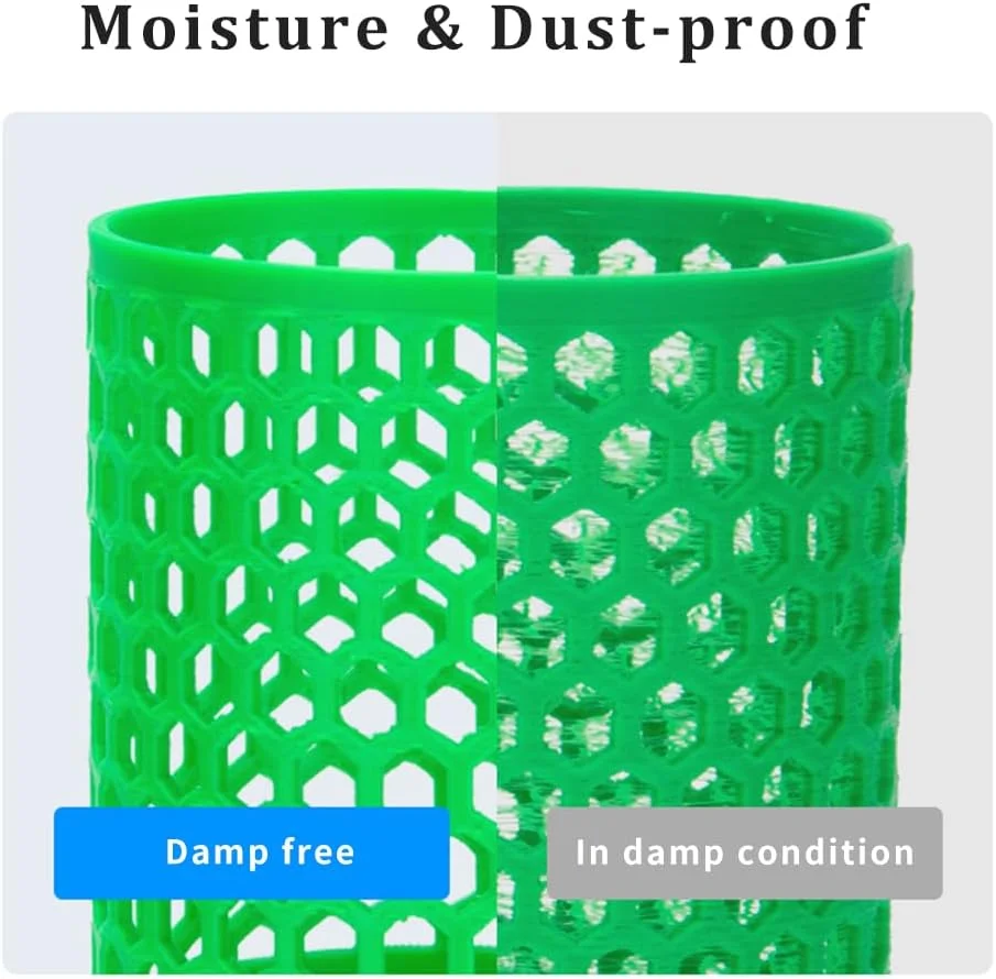 کیسه های نگهداری فیلامنت پرینتر سه بعدی Creality، 8 کیسه شفاف و مهر و موم شده به همراه پمپ برقی، ضد گرد و غبار و مقاوم در برابر رطوبت، حفظ فیلامنت خشک، 40x40 سانتی متر، کیسه های نگهداری قابل استفاده مجدد