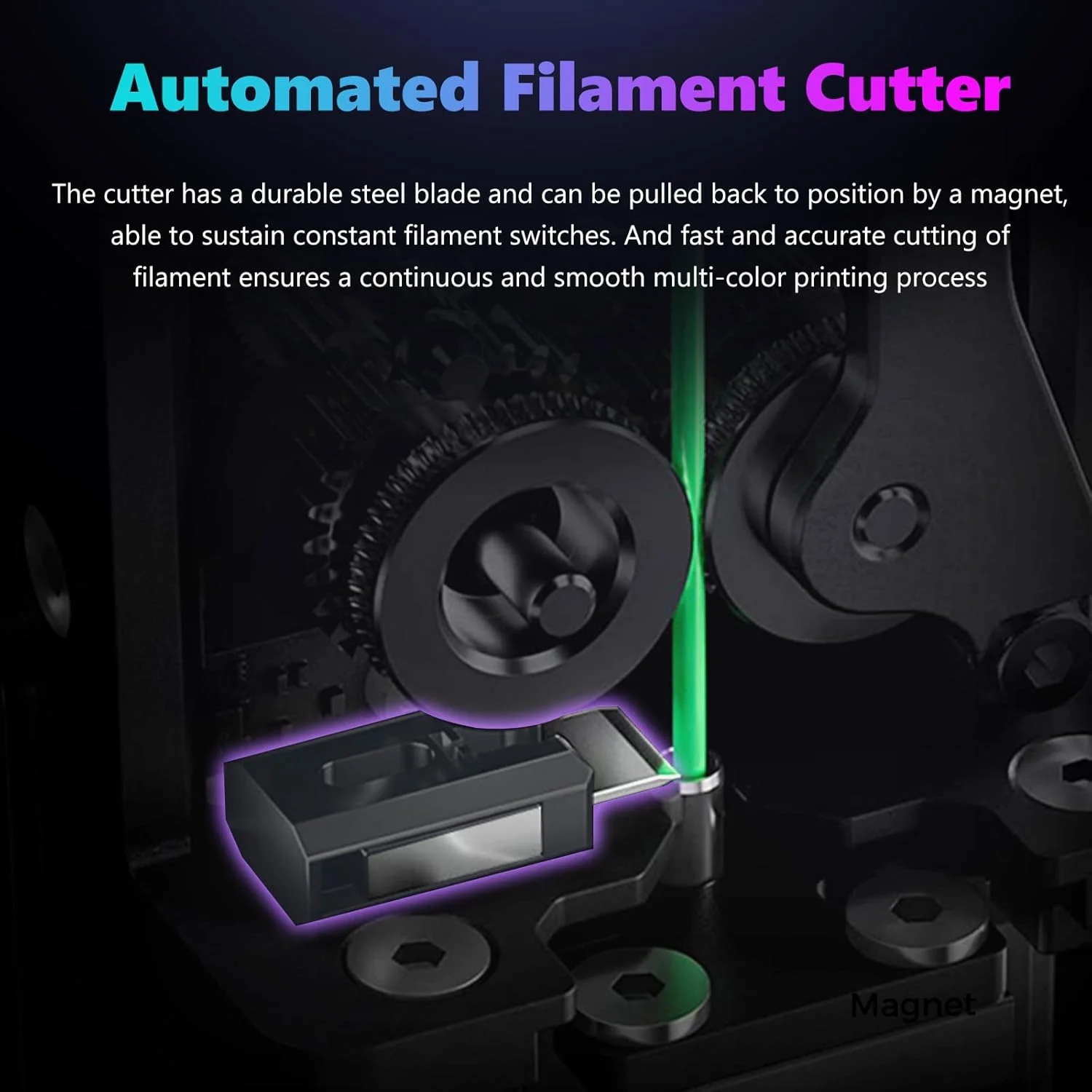 برشگر فیلامنت رسمی کرالیتی K2 پلاس 10 عددی، برش سریع فیلامنت ها، لوازم جانبی ماژول برش فیلامنت با دوام بالا، قطعات جایگزینی سریع برای پرینترهای سه بعدی کرالیتی K2/K2 Pro/K2 Plus