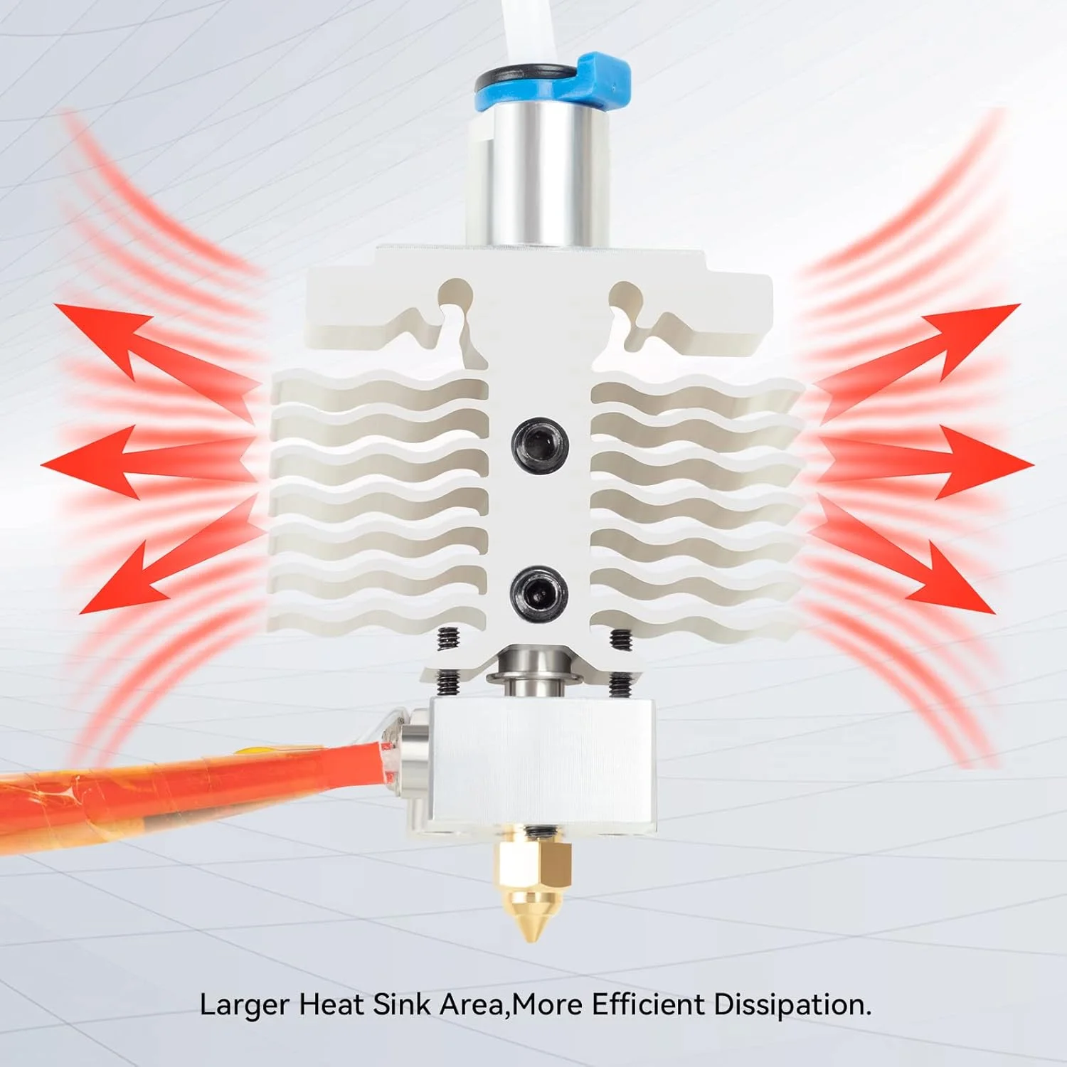 کیت هات‌اند Creality Ender 3 V2 Neo، نازل 0.4 میلی‌متری اکسترودر با لوله PTFE Bowden و ارتقاء جوراب سیلیکونی برای پرینترهای سه بعدی Ender 3 Neo، Ender 3 V2 Neo، Ender 3 Max Neo