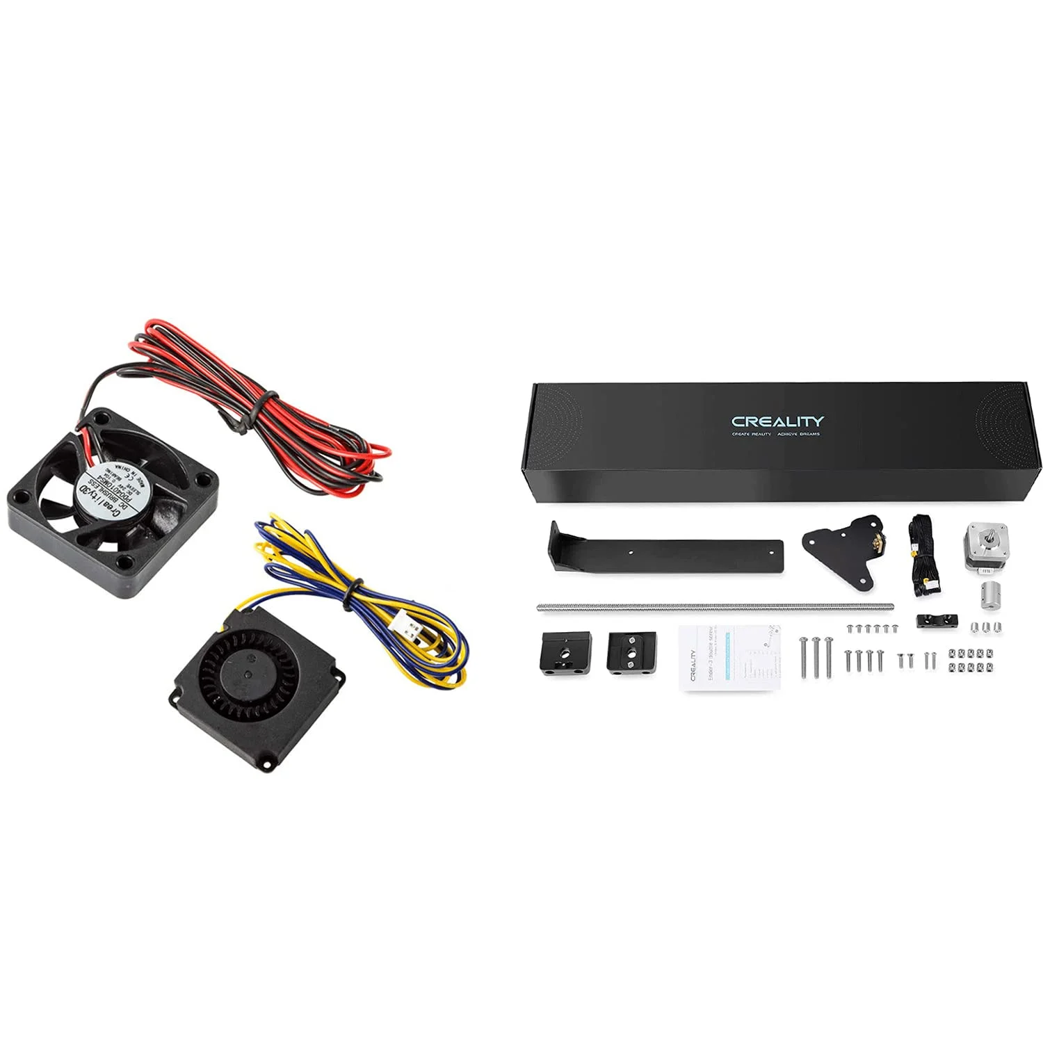 فن های اصلی 4010 Comgrow Creality Ender 3 و کیت محور Z دوتایی Creality Ender 3V2 به همراه پیچ سربی