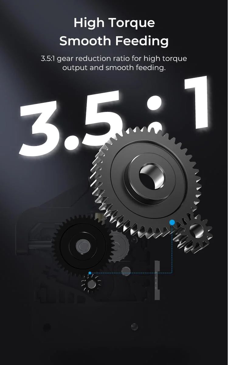 کیت اکسترودر درایو مستقیم Creality Ender-3 V3 KE، طراحی تغذیه دوگانه برای Ender-3 V3 SE/Ender-3 V3 KE/Ender-3 S1/Ender-5 S1/Sermoon V2/CR-200B Pro/Sermoon V1/V1 Pro/D3 پرینتر سه بعدی