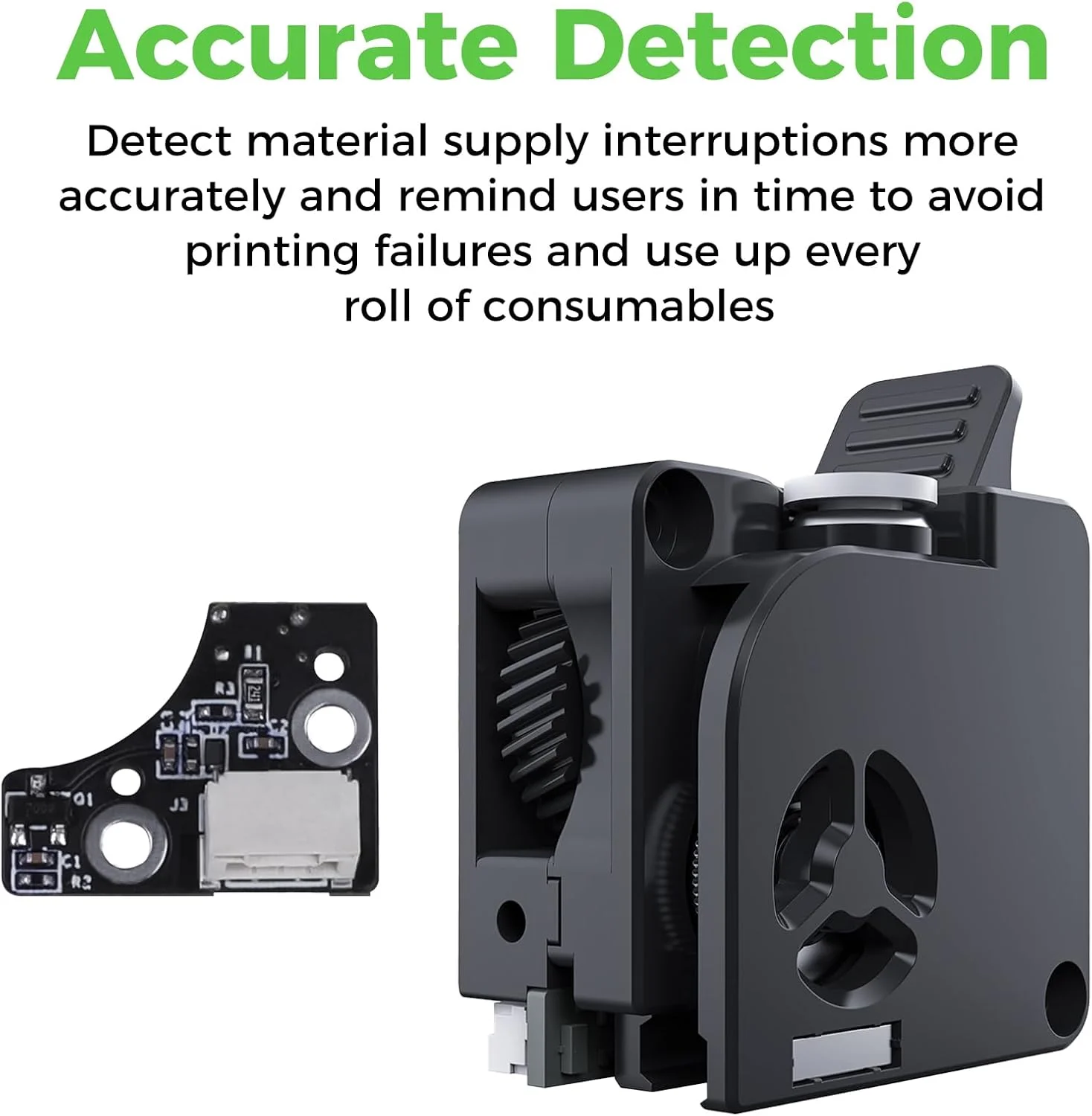 برد تشخیص فیلامنت فوتوالکتریک رسمی Creality K2 Plus، ماژول حسگر شکست فیلامنت برای لوازم جانبی اکسترودر پرینتر سه بعدی و قطعه جایگزین، سازگار با K2 Plus Combo، K2 Pro، K2