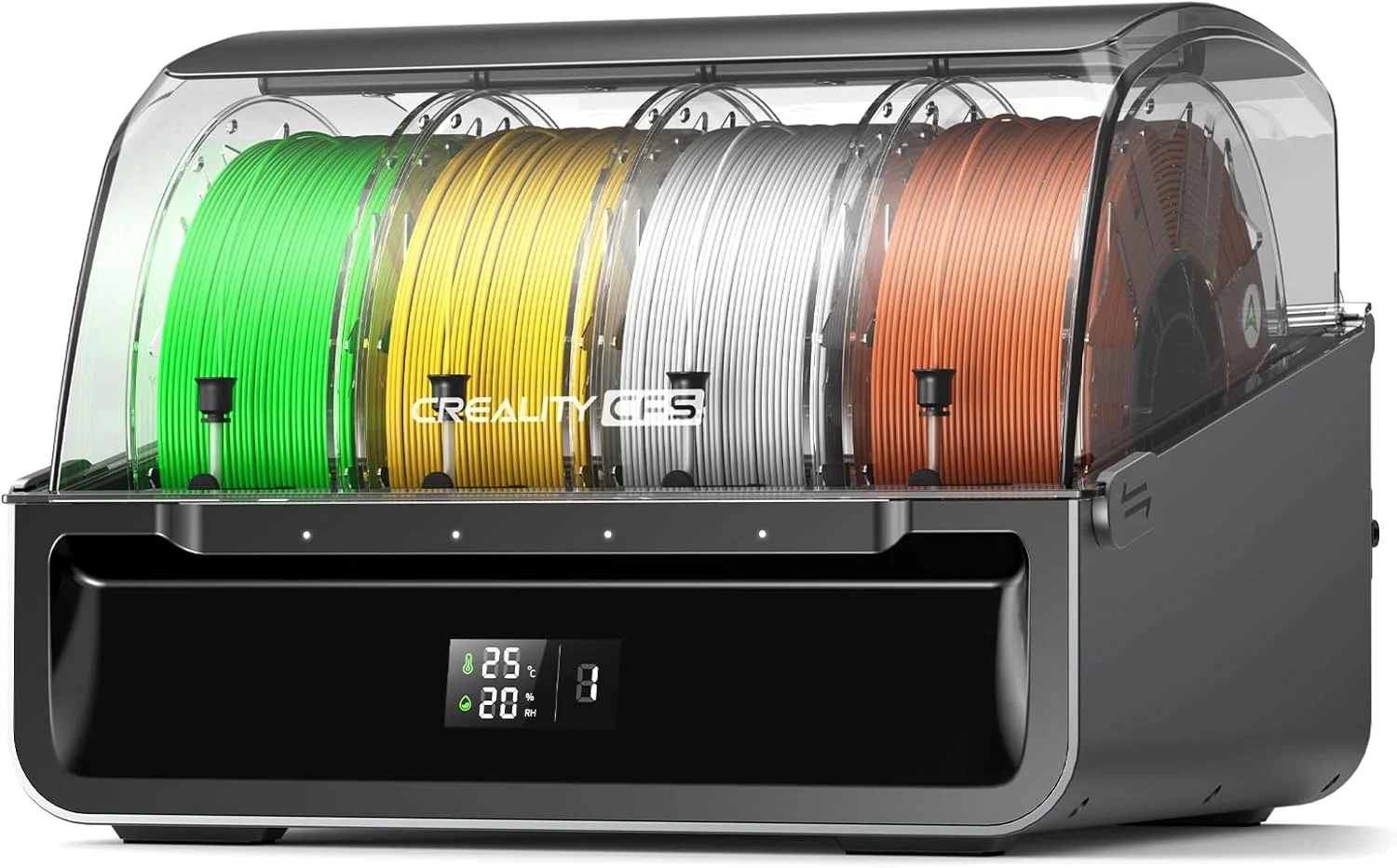 سیستم خودکار چند رنگی چاپگر سه بعدی Creality CFS، سیستم نگهداری فیلامنت ضد رطوبت، پشتیبانی از 4 دستگاه موازی برای چاپ 16 رنگ، سازگار با چاپگر سه بعدی سری K2 Plus/Hi