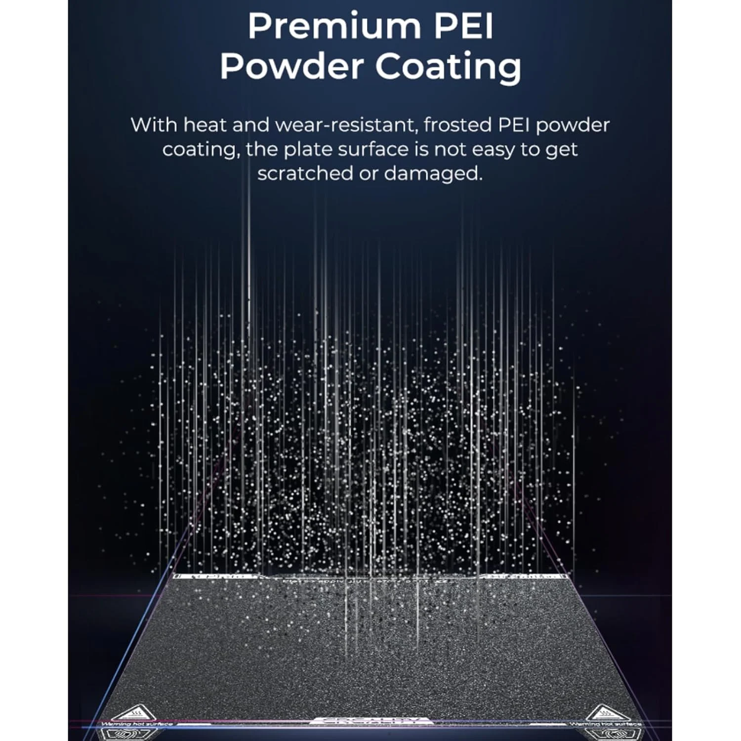 صفحه ساخت Creality K1C با ابعاد 235x235 میلی‌متر: صفحه PEI با بافت انعطاف‌پذیر و مغناطیسی از جنس فولاد فنری برای K1/K1C/K1 SE/Ender 3/3 V2/3 V3/3 V3 KE/3 V3 SE/3 Neo/3 V2 Neo و سایر پرینترهای سه بعدی