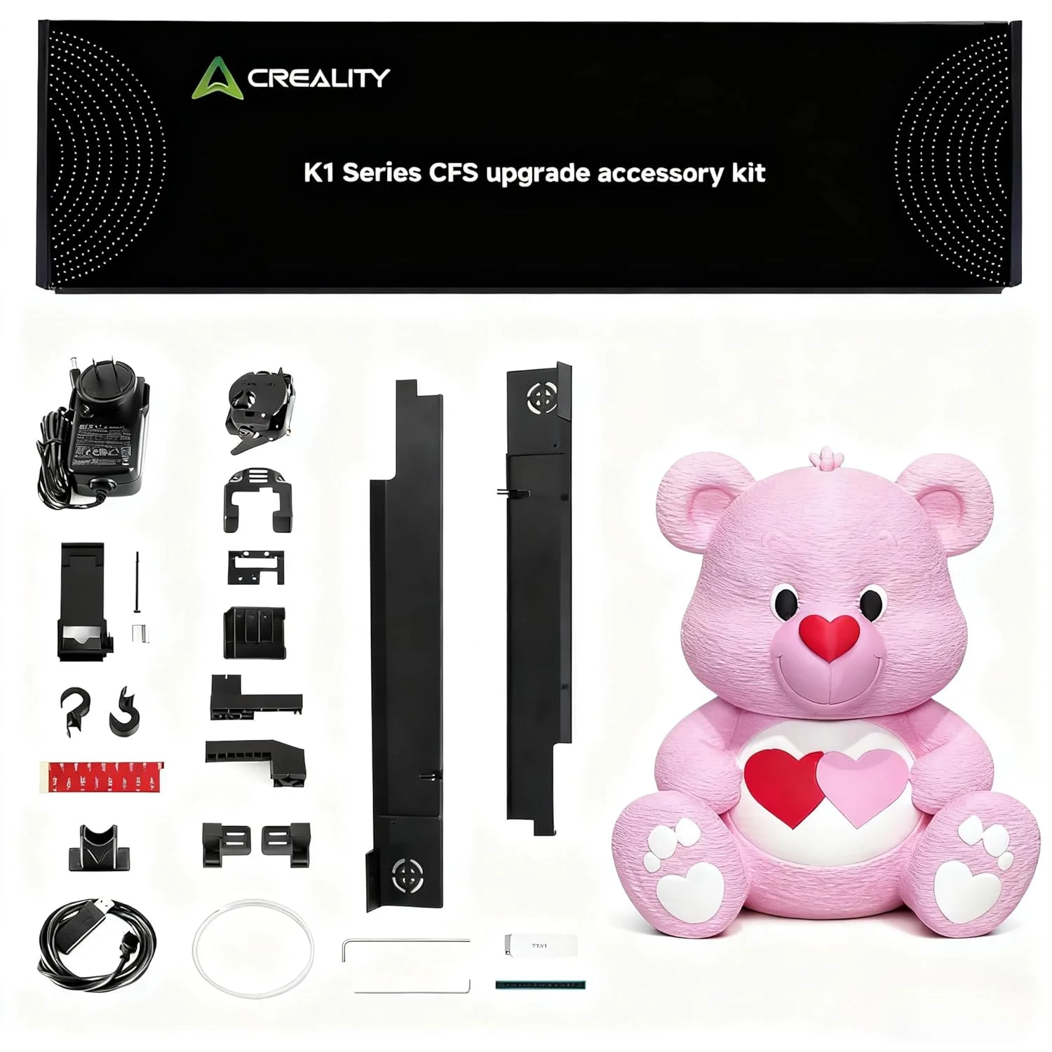 کیت ارتقاء سری Creality K1 CFS برای پرینتر سه بعدی K1، K1C، K1 MAX، K1 SE، چاپ چند رنگ با اتصال به سیستم فیلامنت CFS، مجهز به اکسترودر جدید برای تعویض دقیق فیلامنت