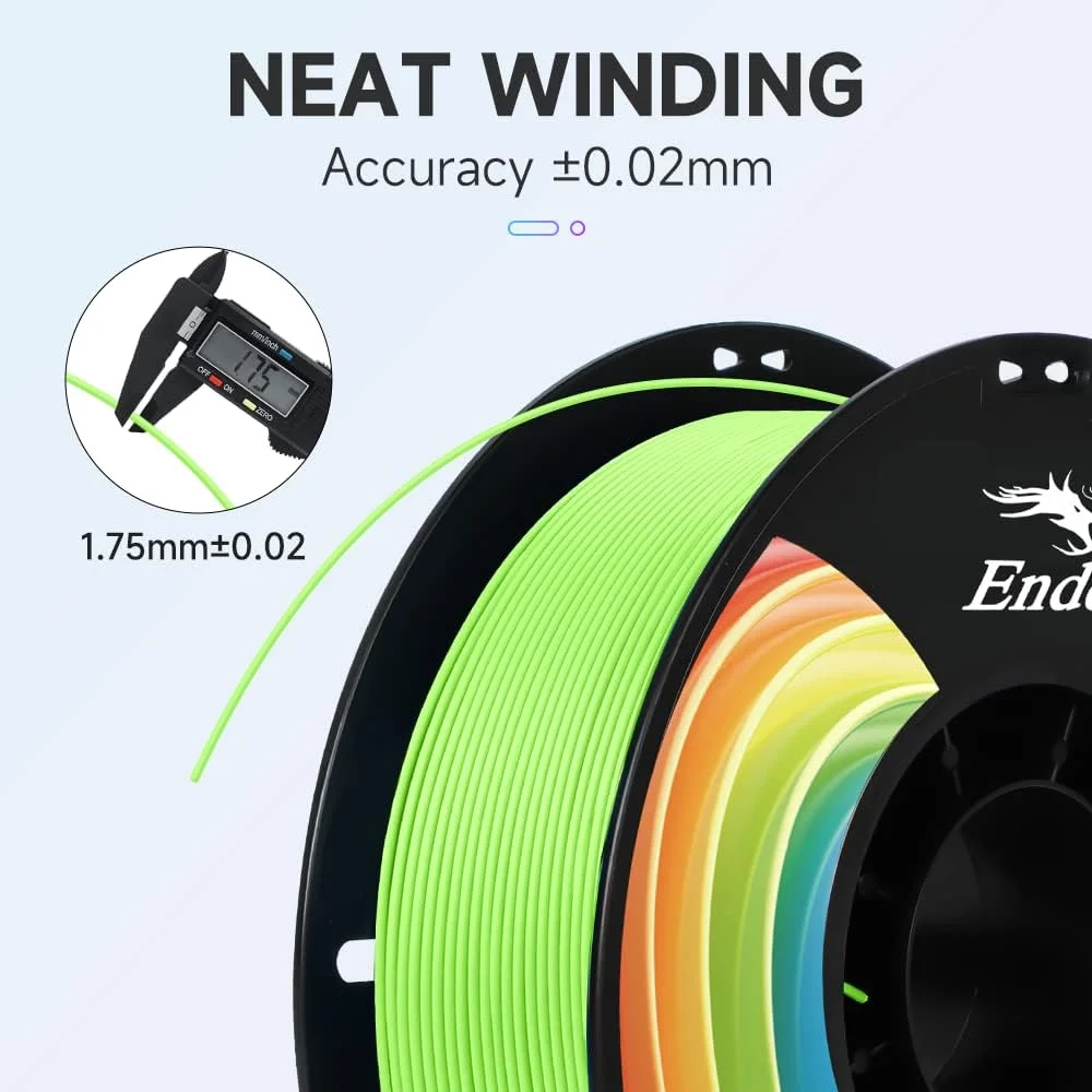 فیلامنت پرینتر سه بعدی Creality، فیلامنت PLA Plus 1.75mm سبز سیبی، PLA Pro با چقرمگی ارتقا یافته، دقت ابعادی +/- 0.03mm، اسپول 1 کیلوگرمی (2.2 پوند) فیلامنت Ender PLA+ برای اکثر پرینترهای سه بعدی