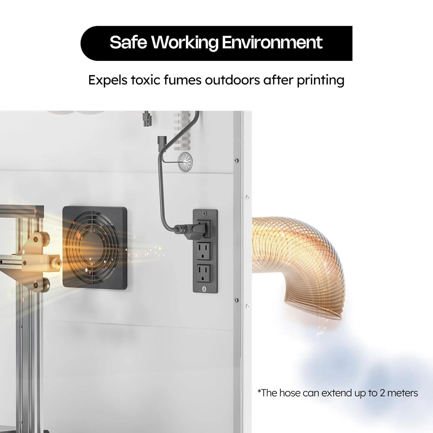 محفظه پرینتر سه بعدی با تهویه، ترمو-هیگرومتر و چراغ LED، کاهش موثر صدا، مناسب برای پرینترهای سه بعدی تا ابعاد 23 اینچ عرض، 22.4 اینچ عمق و 25.4 اینچ ارتفاع