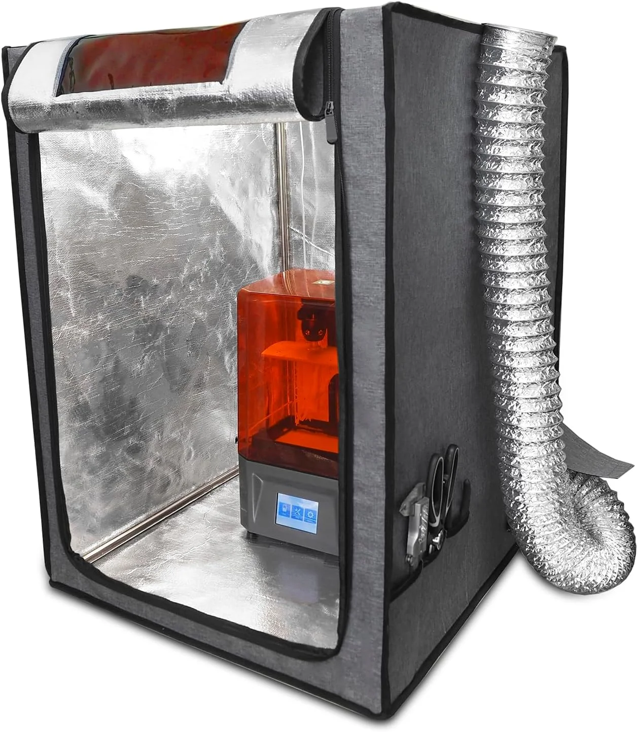 محفظه پرینتر سه بعدی رزینی با کنترل هوشمند به همراه کیت تهویه + نور پخت UV سازگار با ANYCUBIC Photon Mono 2, ELEGOO Mars 4 MSLA, Neptune 3 Pro, Ender 3 ارتقاء پرینتر سه بعدی محفظه پرینتر سه بعدی رزینی با کنترل هوشمند به همراه کیت تهویه + نور پخت UV سازگار با ANYCUBIC Photon Mono 2, ELEGOO Mars 4 MSLA, Neptune 3 Pro, Ender 3 ارتقاء پرینتر سه بعدی