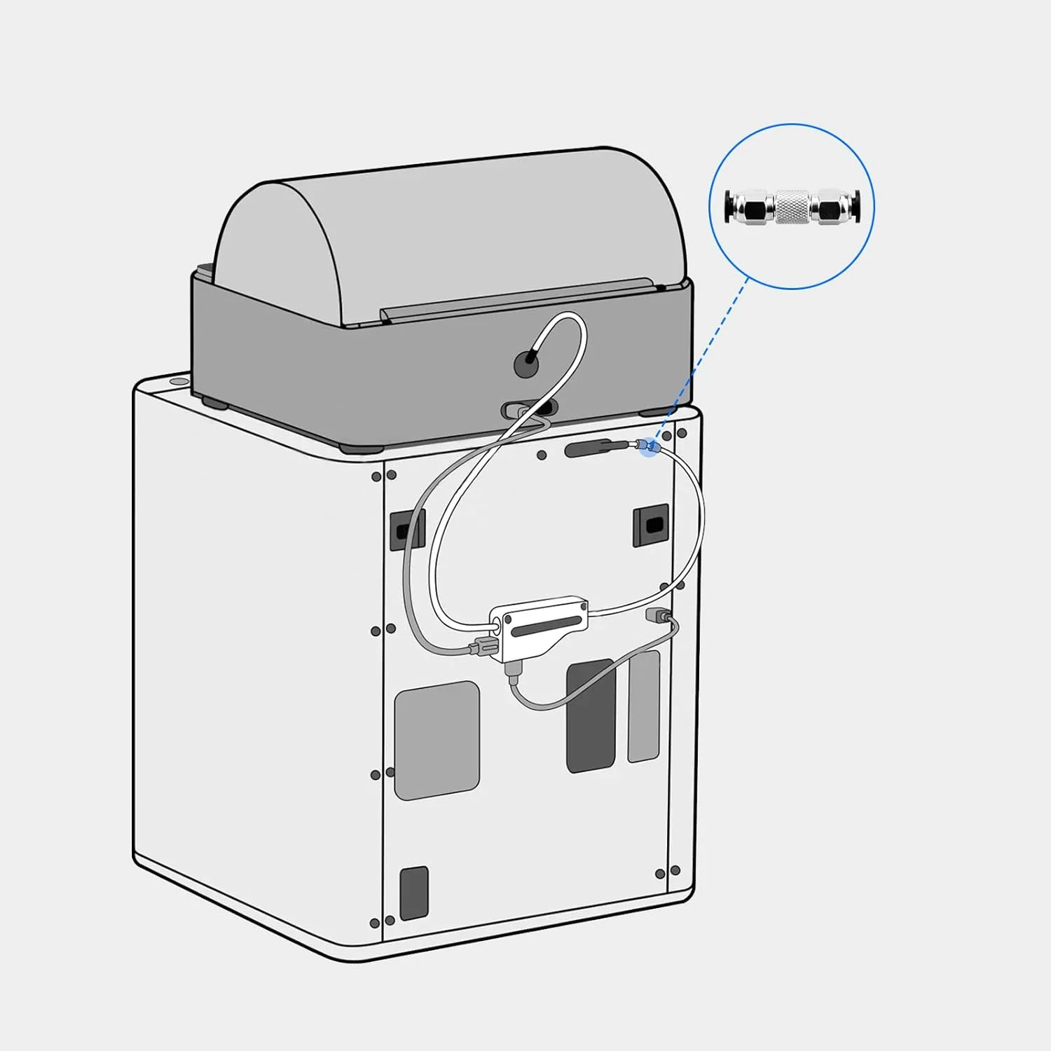 اتصالات پنوماتیک لوله PTFE برای پرینترهای سه بعدی، اکسترودر فیلامنت 1.75 میلی متری، مناسب برای Bambu Lab X1 X1C X1E P1P P1S، ساخته شده از فولاد ضد زنگ، مقاوم در برابر اکسیداسیون و زنگ زدگی، نصب آسان