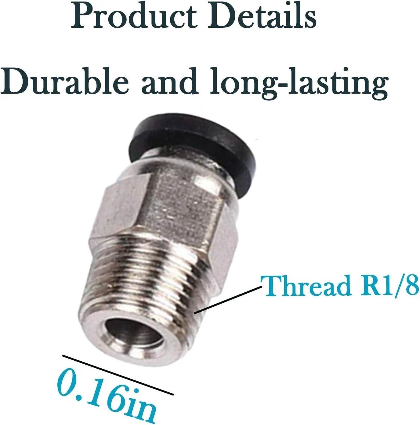 20 عدد اتصالات لوله PTFE PC4-M10 اتصالات اتصال سریع برای لوازم جانبی پرینتر سه بعدی فیلامنت 1.75 میلی متری کوپلر پنوماتیک آداپتور فشاری