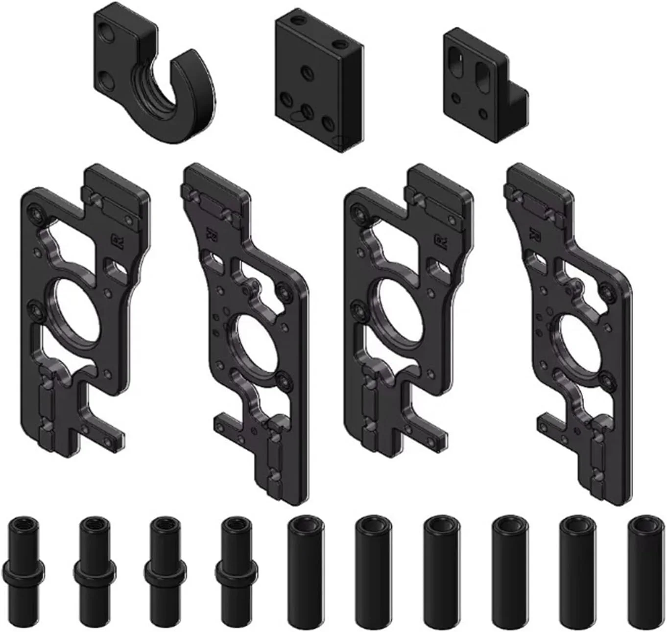 اتصالات توخالی محور XY CNC سبک وزن سازگار با پرینتر سه بعدی Voron 2.4 Trident، پشتیبانی از چاپ با سرعت بالا