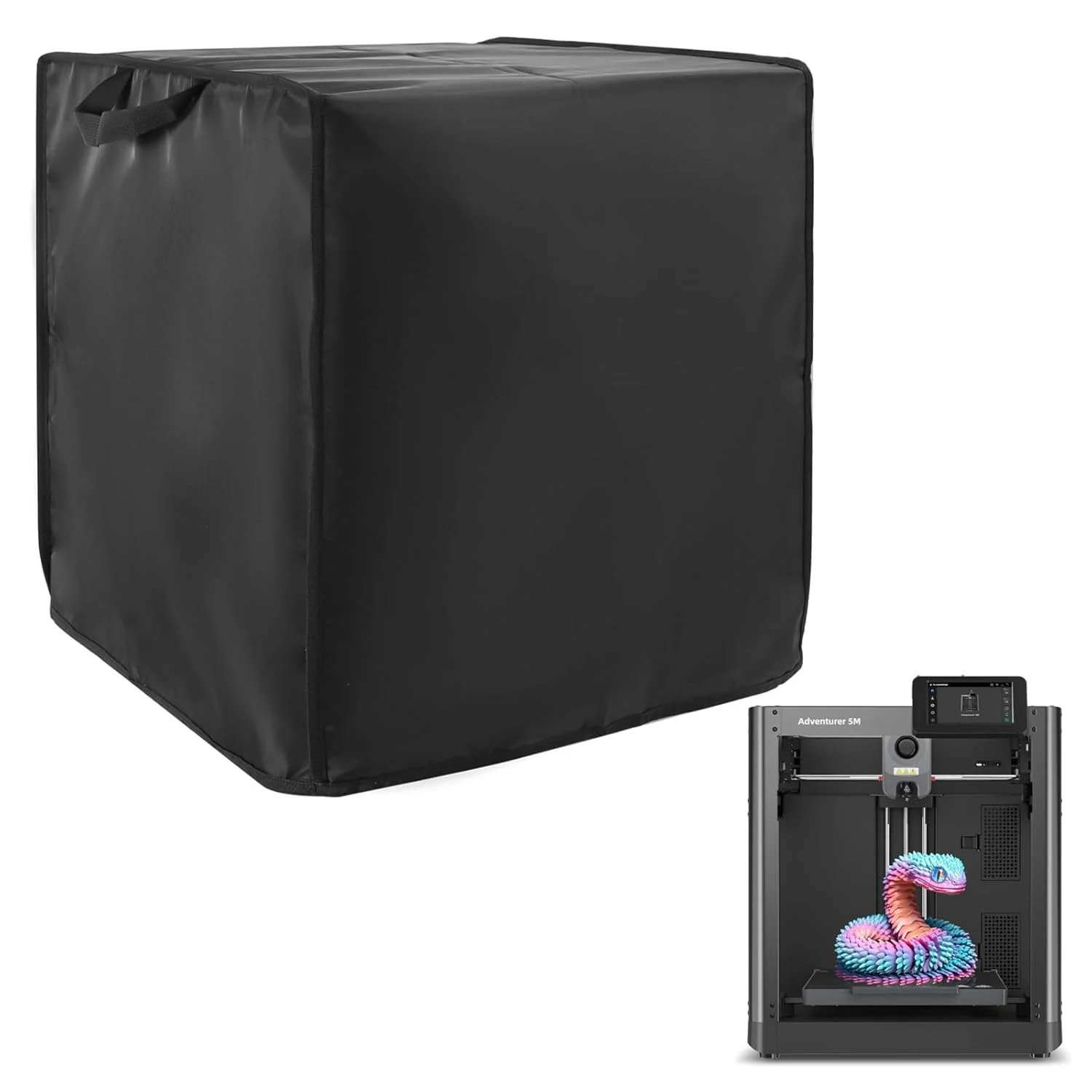 روکش پرینتر سه بعدی، سازگار با FLASHFORGE 5M/Creality، نایلون سنگین 600D، لوازم جانبی محافظ گرد و غبار، محافظ تجهیزات ضد الکتریسیته ساکن، برای محفظه پرینتر سه بعدی (17.7Lx16.9Wx18.9H اینچ، مشکی) روکش پرینتر سه بعدی، سازگار با FLASHFORGE 5M/Creality، نایلون سنگین 600D، لوازم جانبی محافظ گرد و غبار، محافظ تجهیزات ضد الکتریسیته ساکن، برای محفظه پرینتر سه بعدی (17.7Lx16.9Wx18.9H اینچ، مشکی)