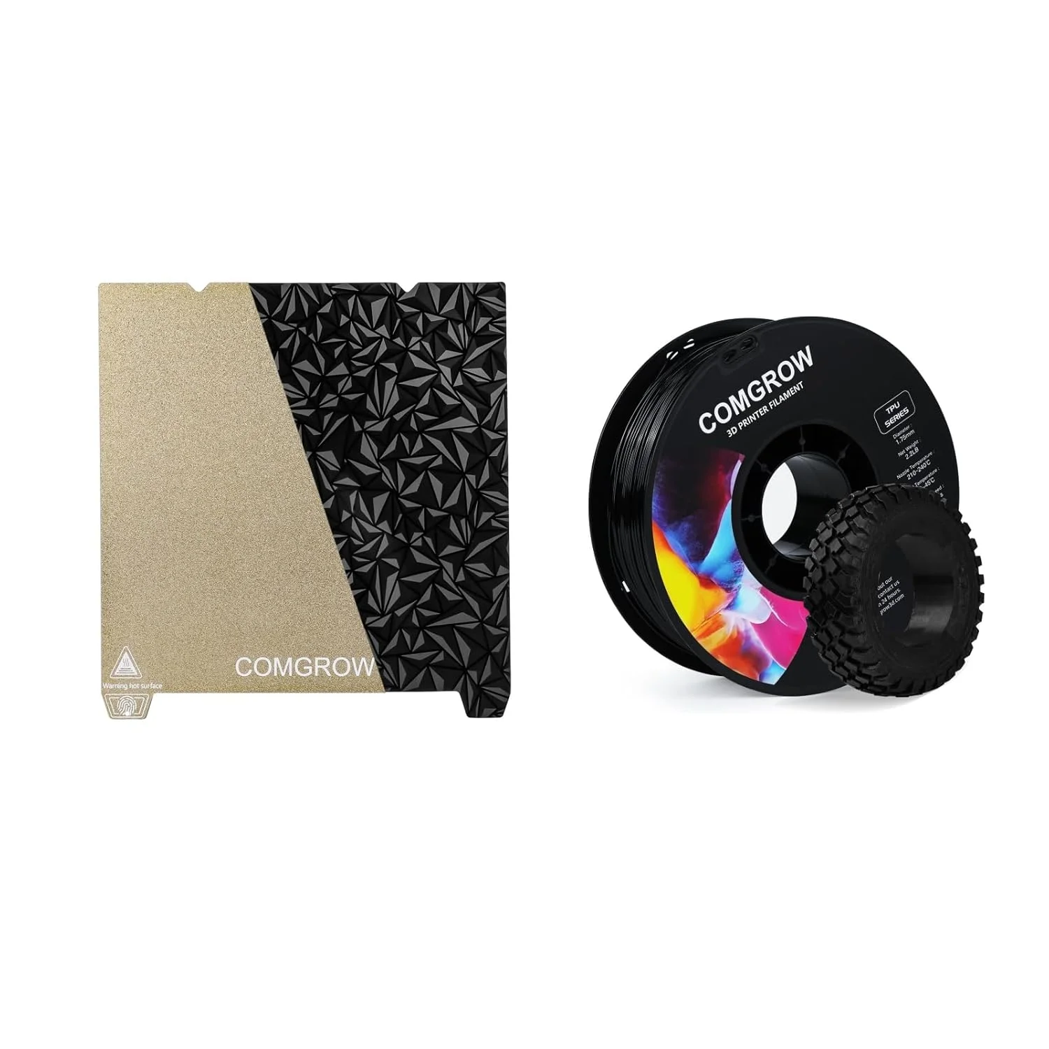 صفحه دو طرفه PEO PEI کامگرو Ender 3 V3 SE، بستر حرارتی مغناطیسی PEO بافت دار صاف 235 * 235 میلی متر برای Creality K1C/K1/Ender 3 V3/Ender 3 V3 KE/Ender 3 و فیلامنت پرینتر سه بعدی TPU