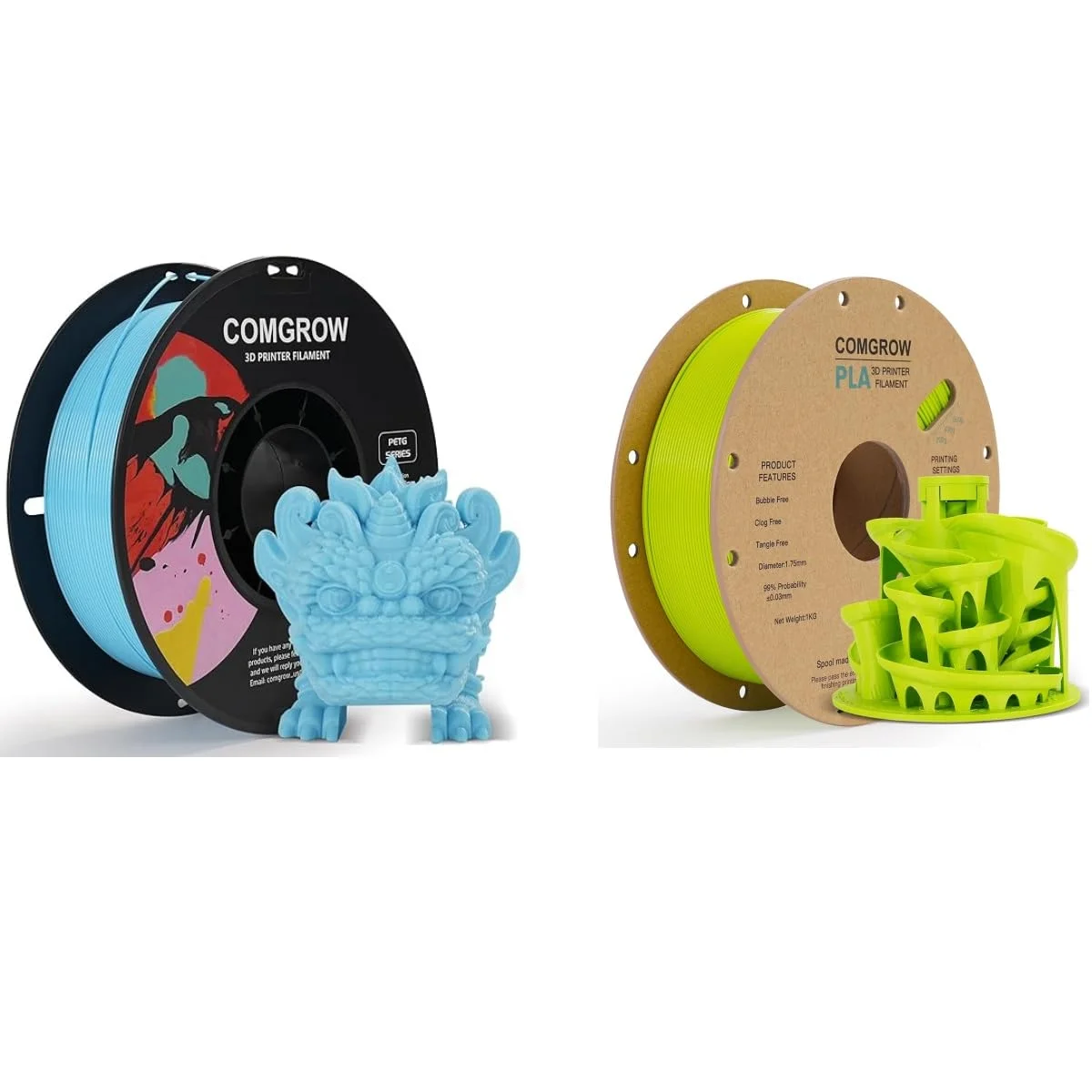 فیلامنت پرینتر سه بعدی PETG کامگرو 1.75 میلی متر، فیلامنت پرینتر سه بعدی با دقت بالا و مقاوم 1 کیلوگرم (2.2 پوند) مناسب برای اکثر پرینترهای سه بعدی آبی روشن فیلامنت پرینتر سه بعدی PETG کامگرو 1.75 میلی متر، فیلامنت پرینتر سه بعدی با دقت بالا و مقاوم 1 کیلوگرم (2.2 پوند) مناسب برای اکثر پرینترهای سه بعدی آبی روشن