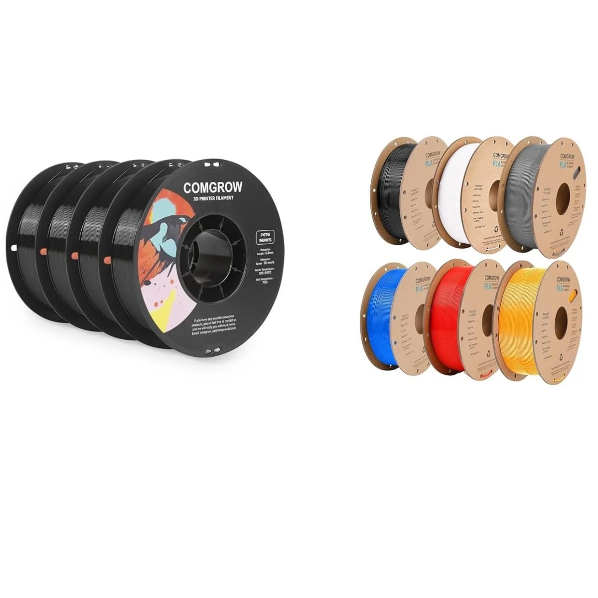 فیلامنت پرینتر سه بعدی PETG کامگرو 1.75 میلی متر، فیلامنت پرینتر سه بعدی با دقت بالا و مقاوم 4 کیلوگرمی، مناسب برای اکثر پرینترهای سه بعدی - مشکی و فیلامنت پرینتر سه بعدی PLA 6 کیلوگرمی فیلامنت پرینتر سه بعدی PETG کامگرو 1.75 میلی متر، فیلامنت پرینتر سه بعدی با دقت بالا و مقاوم 4 کیلوگرمی، مناسب برای اکثر پرینترهای سه بعدی - مشکی و فیلامنت پرینتر سه بعدی PLA 6 کیلوگرمی