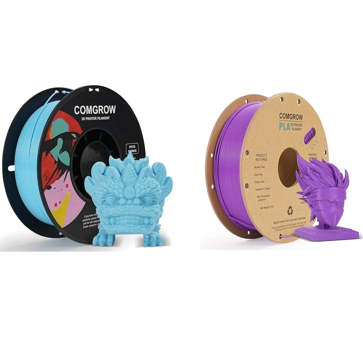 فیلامنت پرینتر سه بعدی PETG کامگرو 1.75 میلیمتر، فیلامنت پرینتر سه بعدی با دقت بالا و مقاوم 1 کیلوگرم (2.2 پوند) مناسب برای اکثر پرینترهای سه بعدی آبی روشن و فیلامنت پرینتر سه بعدی PLA بنفش 1 کیلوگرم فیلامنت پرینتر سه بعدی PETG کامگرو 1.75 میلیمتر، فیلامنت پرینتر سه بعدی با دقت بالا و مقاوم 1 کیلوگرم (2.2 پوند) مناسب برای اکثر پرینترهای سه بعدی آبی روشن و فیلامنت پرینتر سه بعدی PLA بنفش 1 کیلوگرم