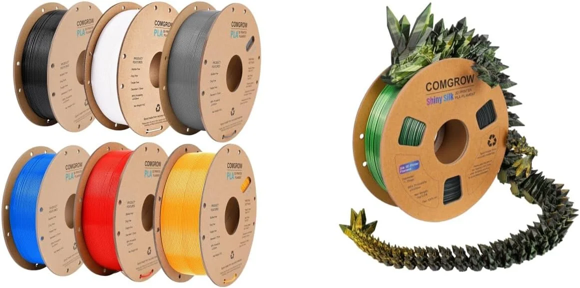 فیلامنت پرینتر سه بعدی PLA کامگرو 6 کیلوگرمی، فیلامنت PLA پرینتر سه بعدی 1.75 میلی متری، قرقره 1 کیلوگرمی PLA مشکی سفید خاکستری قرمز آبی نارنجی و سه رنگ ابریشمی PLA فیلامنت پرینتر سه بعدی PLA کامگرو 6 کیلوگرمی، فیلامنت PLA پرینتر سه بعدی 1.75 میلی متری، قرقره 1 کیلوگرمی PLA مشکی سفید خاکستری قرمز آبی نارنجی و سه رنگ ابریشمی PLA