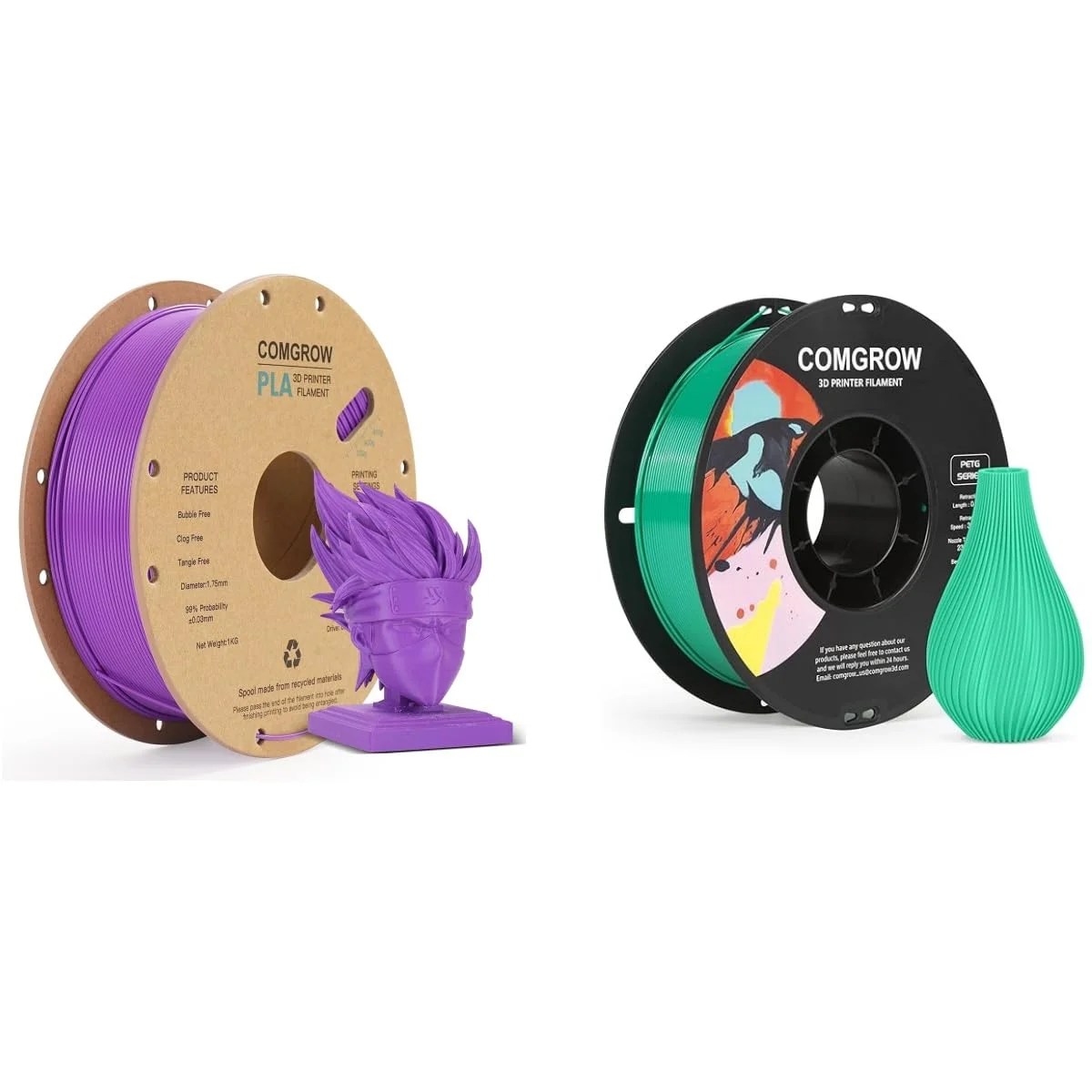 فیلامنت پرینتر سه بعدی PLA کامگرو، فیلامنت PLA پرینتر سه بعدی 1.75 میلی متر 1 کیلوگرم، PLA یاسی بنفش و فیلامنت پرینتر سه بعدی PETG سبز کاجی 1 کیلوگرم فیلامنت پرینتر سه بعدی PLA کامگرو، فیلامنت PLA پرینتر سه بعدی 1.75 میلی متر 1 کیلوگرم، PLA یاسی بنفش و فیلامنت پرینتر سه بعدی PETG سبز کاجی 1 کیلوگرم