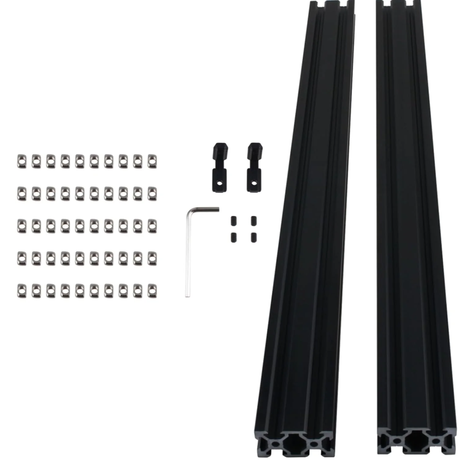 پروفیل آلومینیومی CNCYEAH اکستروژن 2040 طول 1000 میلی متر 2 عدد شیار V مشکی استاندارد اروپا آنودایز شده CNC پروفیل آلومینیومی 4 ست اتصال دهنده 50 عدد مهره 1 عدد آچار برای پرینتر سه بعدی DIY پروفیل آلومینیومی CNCYEAH اکستروژن 2040 طول 1000 میلی متر 2 عدد شیار V مشکی استاندارد اروپا آنودایز شده CNC پروفیل آلومینیومی 4 ست اتصال دهنده 50 عدد مهره 1 عدد آچار برای پرینتر سه بعدی DIY