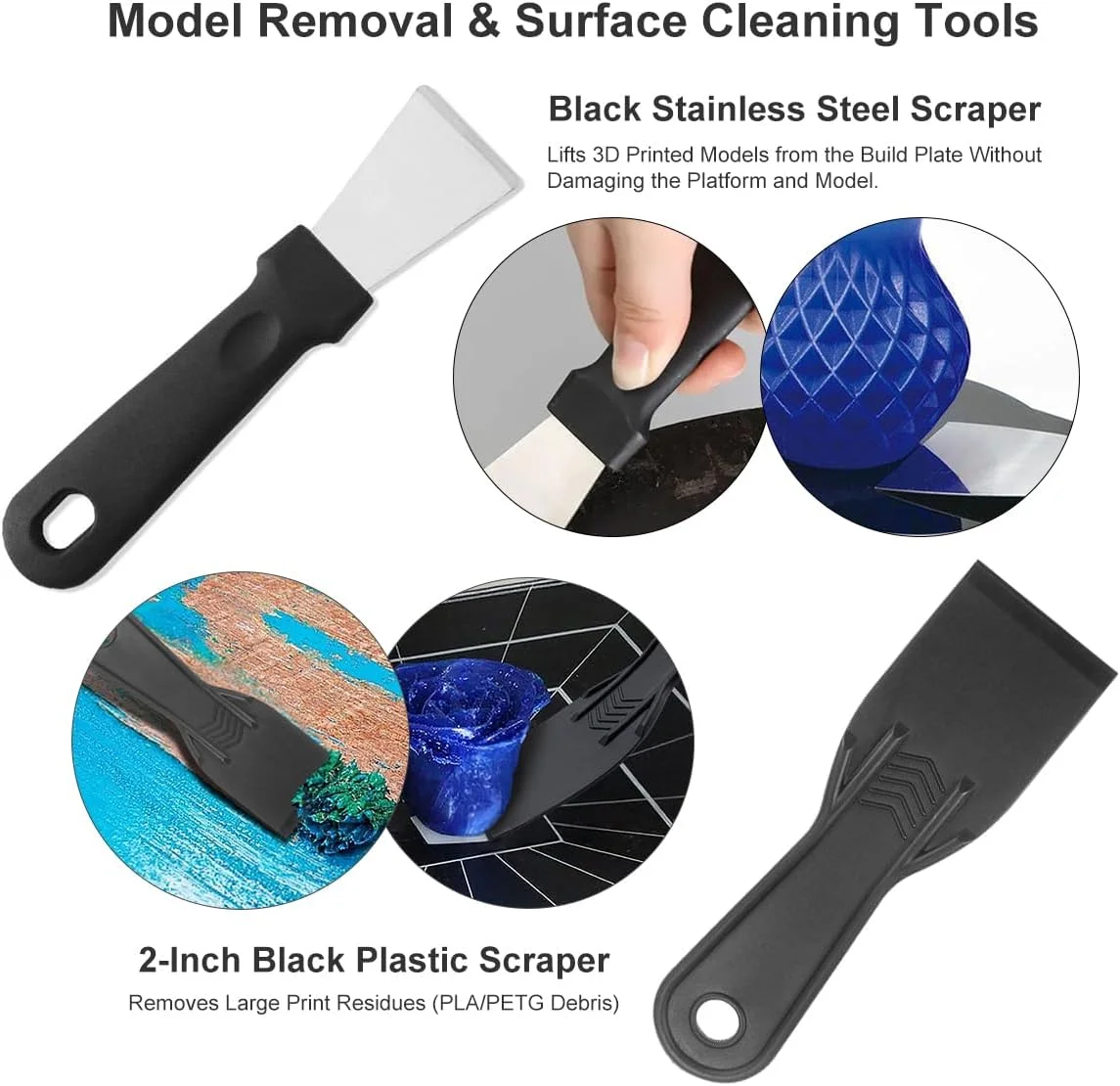 مجموعه ابزار چاپ سه بعدی 93 تکه، ابزار کامل پرینتر سه بعدی، لوازم جانبی پرینتر سه بعدی (ابزار پرداخت، ست چاقوی هنری، دریل، ست پیچ گوشتی و ...) برای برداشتن، صاف کردن، پرداخت، حکاکی، نگهداری