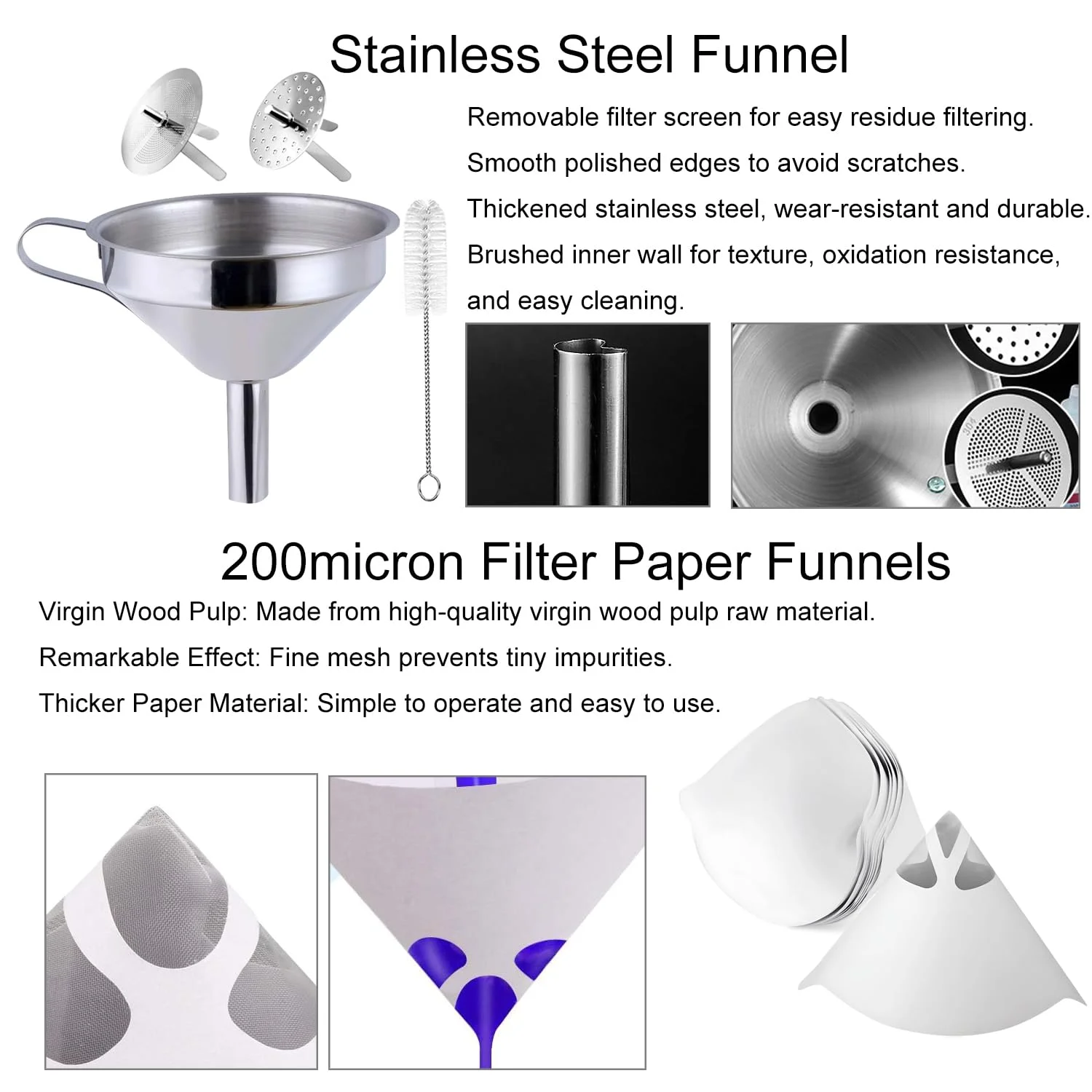 کیت ابزار رزین پرینتر سه بعدی LCD، مجموعه تمیزکاری و نگهداری با پد سیلیکونی، قیف استیل ضد زنگ، کاردک، موچین، قیچی، چاقوی برش برای لوازم جانبی پرینتر سه بعدی رزینی MSLA/DLP/LCD