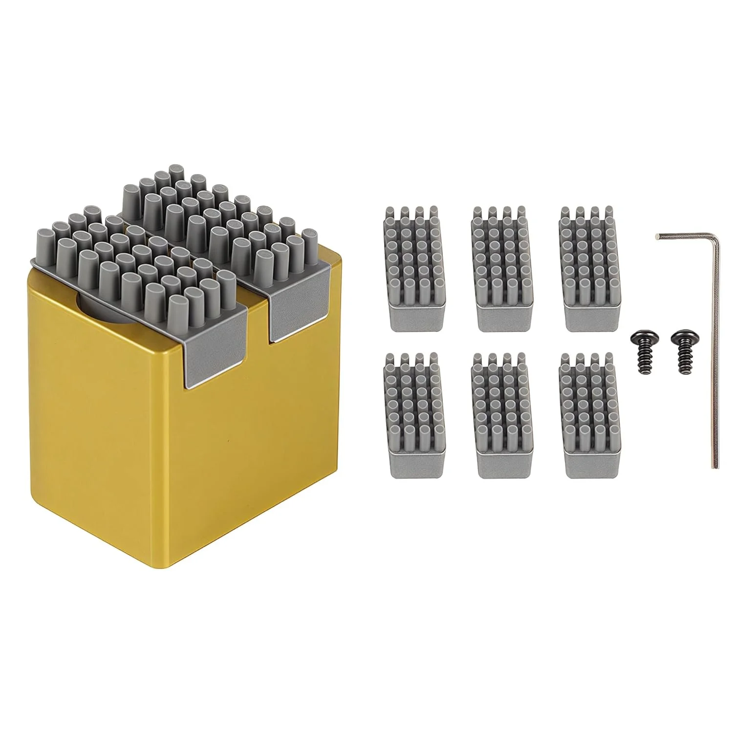 کیت برس و تمیز کننده نازل P1/P1S بامبو، پایه آلومینیومی + 6 پد سیلیکونی | لوازم جانبی نصب فوری پرینتر سه بعدی برای X1/X1C کیت برس و تمیز کننده نازل P1/P1S بامبو، پایه آلومینیومی + 6 پد سیلیکونی | لوازم جانبی نصب فوری پرینتر سه بعدی برای X1/X1C