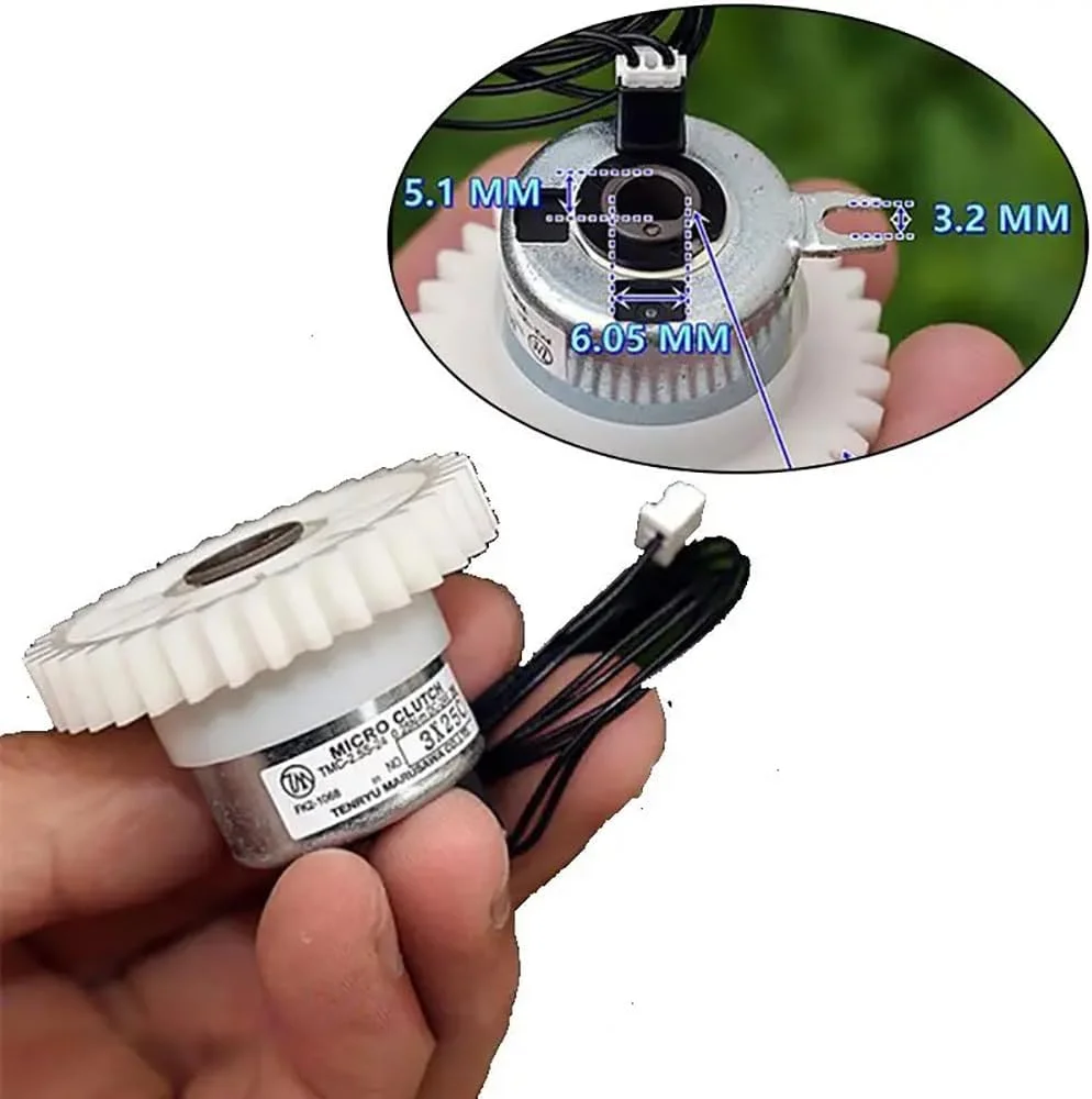 کلاچ الکترومغناطیسی میکرو برای کلاچ تراز مینی Maruzawa گشتاور بالا 0.35 نیوتن متر برای لوازم جانبی چاپگر DC24V 3W، 2 عدد