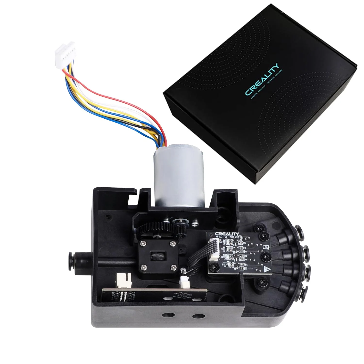 کیت پنج راهه براکت پایینی CFS، موتور براشلس 0.35 آمپر 24 ولت L11 سازگار با پرینتر سه بعدی Creality Hi و K2 Plus Combo، لوازم جانبی سیستم خودکار چند رنگی فیلامنت، قطعه جایگزین کیت پنج راهه براکت پایینی CFS، موتور براشلس 0.35 آمپر 24 ولت L11 سازگار با پرینتر سه بعدی Creality Hi و K2 Plus Combo، لوازم جانبی سیستم خودکار چند رنگی فیلامنت، قطعه جایگزین