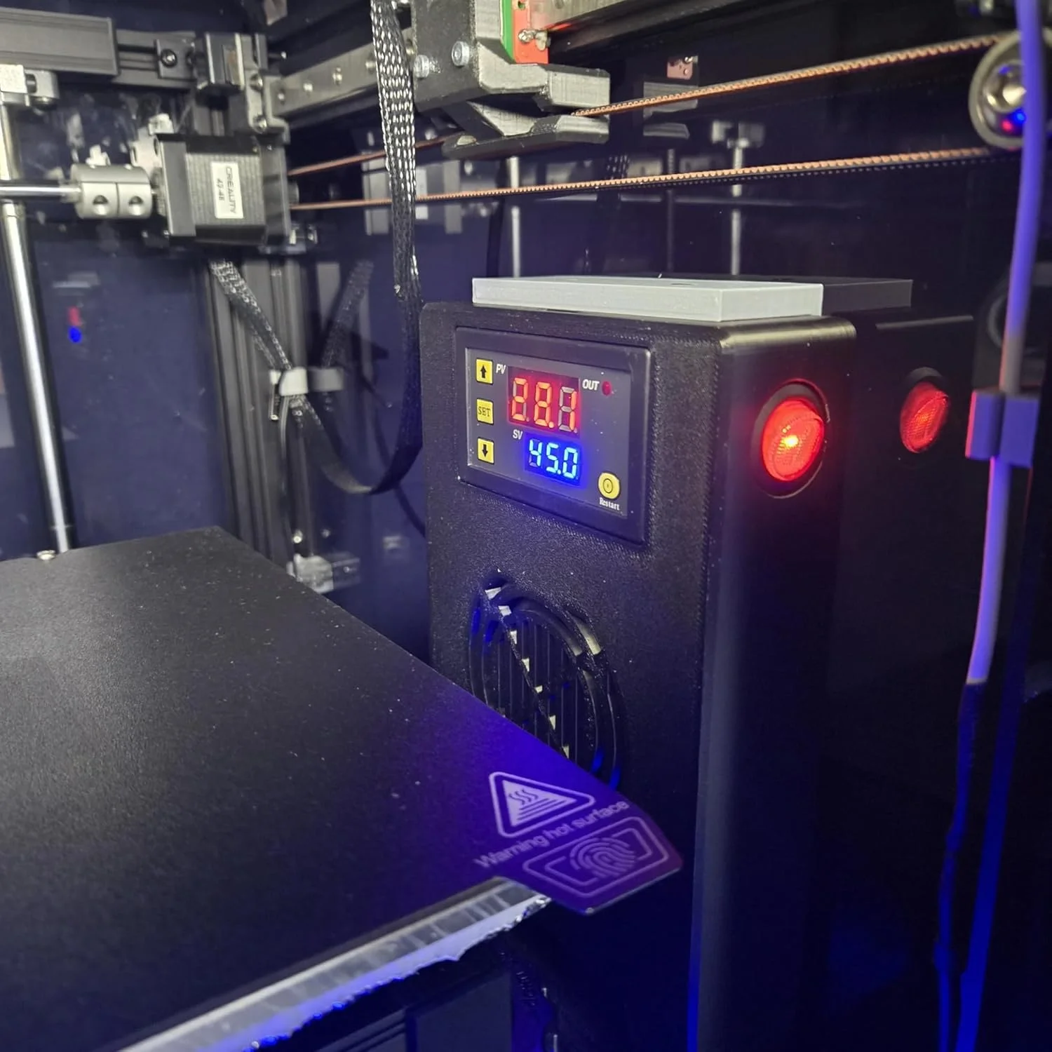 گرمکن محفظه برای Bambu P1S/X1C/P1P/X1 گرمکن برای Bambu Riscaldatore برای لوازم جانبی Bambu Lab X1C گرمایش محفظه پرینتر سه بعدی P1S