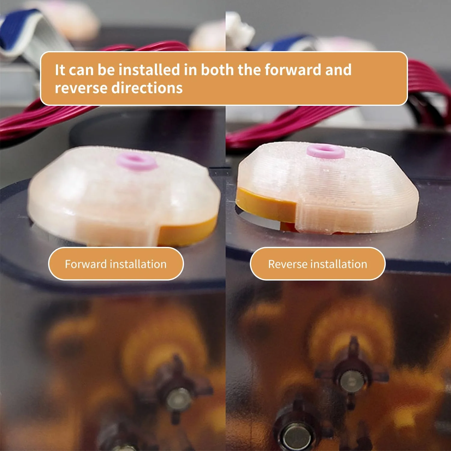 محافظ حلقه سرامیکی ورودی AMS Lite برای Bambu Lab A1/A1 Mini، مقاوم در برابر سایش، بادوام، نصب آسان، لوازم جانبی پرینتر سه بعدی Bambu Lab سری A1/A1 Mini (محافظ AMS lite - شفاف) - بسته 4 عددی