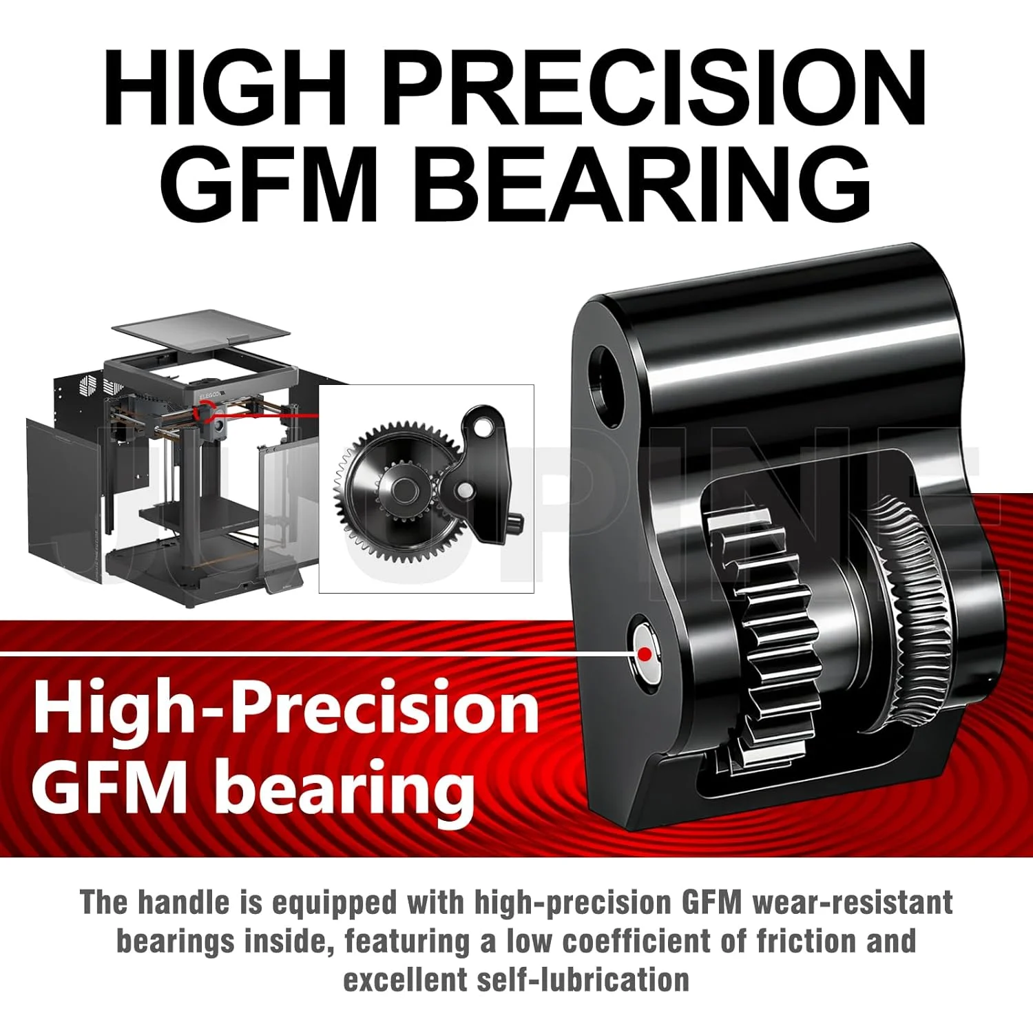 کیت چرخ دنده اکسترودر با کیفیت بالا برای Elegoo Centauri Carbon، چرخ دنده فولادی سخت شده فلزی، بلبرینگ های مقاوم در برابر سایش، اکستروژن صاف، جنس چرخ دنده SKD11 مناسب برای لوازم جانبی پرینتر سه بعدی Elegoo cc کیت چرخ دنده اکسترودر با کیفیت بالا برای Elegoo Centauri Carbon، چرخ دنده فولادی سخت شده فلزی، بلبرینگ های مقاوم در برابر سایش، اکستروژن صاف، جنس چرخ دنده SKD11 مناسب برای لوازم جانبی پرینتر سه بعدی Elegoo cc