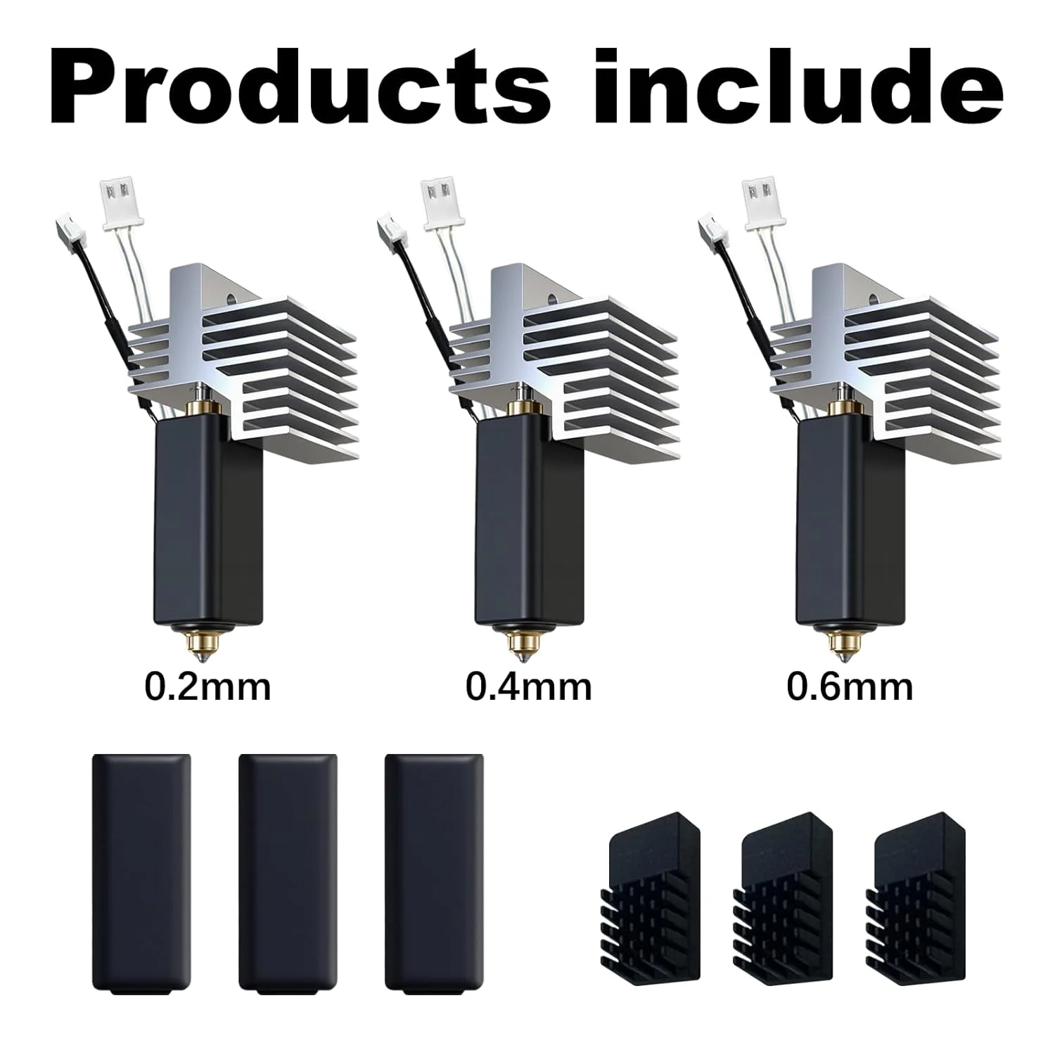 کیت هاتاند کربنی ELEGOO Centauri (شامل 3 عدد)، نازل برنجی فولاد سخت شده از پیش نصب شده 0.2mm/0.4mm/0.6mm، کیت اکسترودر دارای هیت سینک از پیش نصب شده، 3 عدد جوراب سیلیکونی رایگان و 3 عدد برس نازل سیلیکونی کیت هاتاند کربنی ELEGOO Centauri (شامل 3 عدد)، نازل برنجی فولاد سخت شده از پیش نصب شده 0.2mm/0.4mm/0.6mm، کیت اکسترودر دارای هیت سینک از پیش نصب شده، 3 عدد جوراب سیلیکونی رایگان و 3 عدد برس نازل سیلیکونی