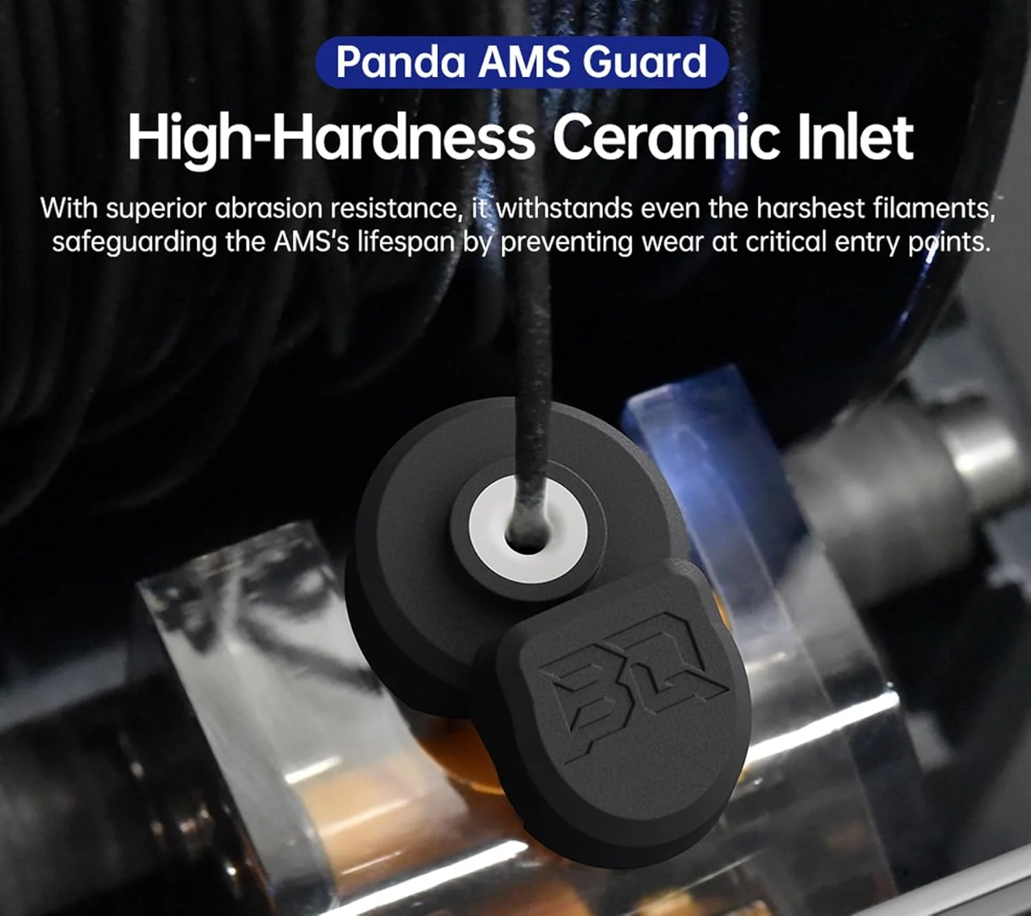 محافظ ورودی فیلامنت سرامیکی BIQU Panda AMS فقط برای Bambu-Lab AMS، قطعات ارتقاء فیدر فیلامنت، نصب آسان، سختی بالا، بسته 4 عددی محافظ ورودی فیلامنت سرامیکی BIQU Panda AMS فقط برای Bambu-Lab AMS، قطعات ارتقاء فیدر فیلامنت، نصب آسان، سختی بالا، بسته 4 عددی