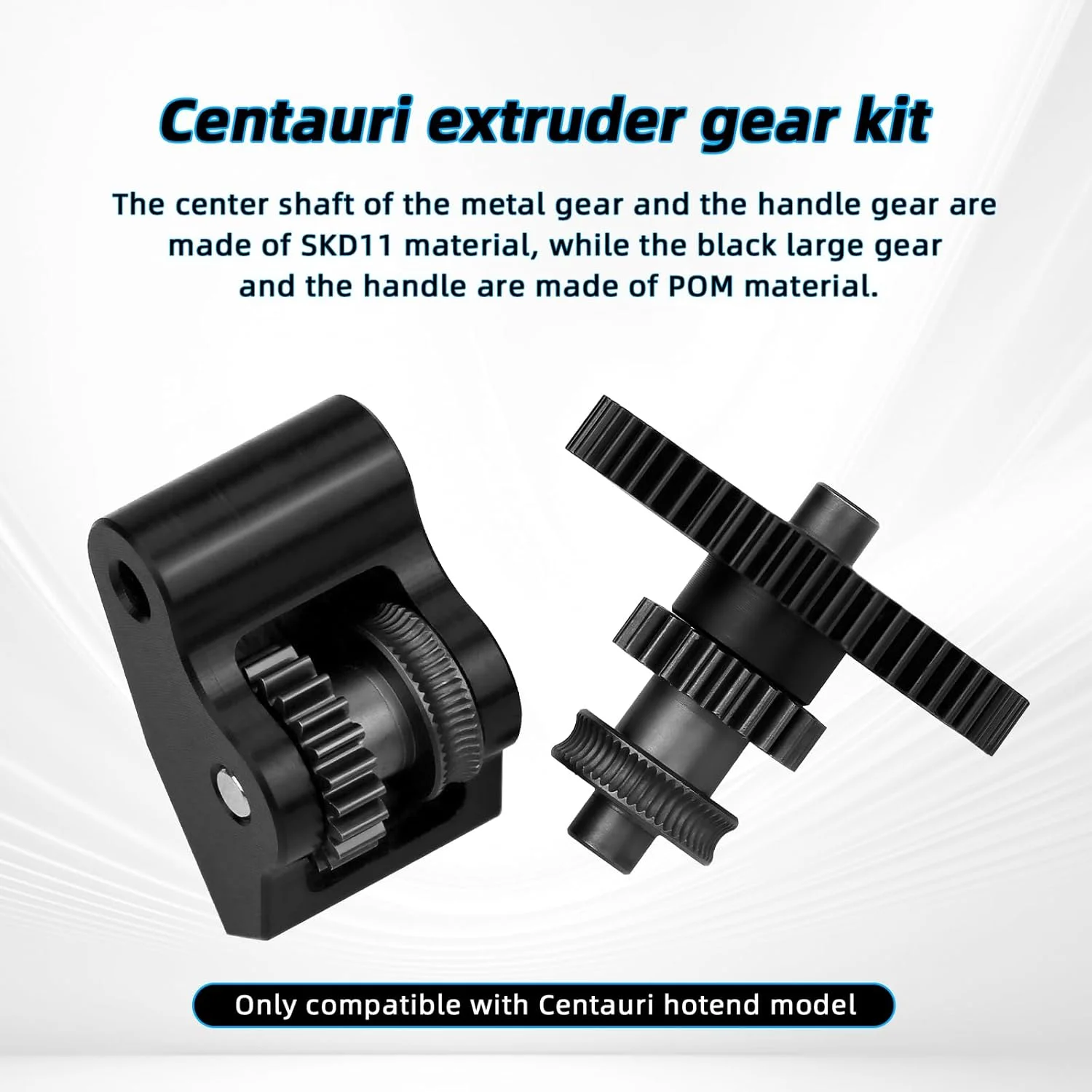 کیت چرخ دنده اکسترودر Centauri برای قطعات جایگزین اکسترودر پرینتر سه بعدی Elegoo Centauri با سختی بالا و بادوام