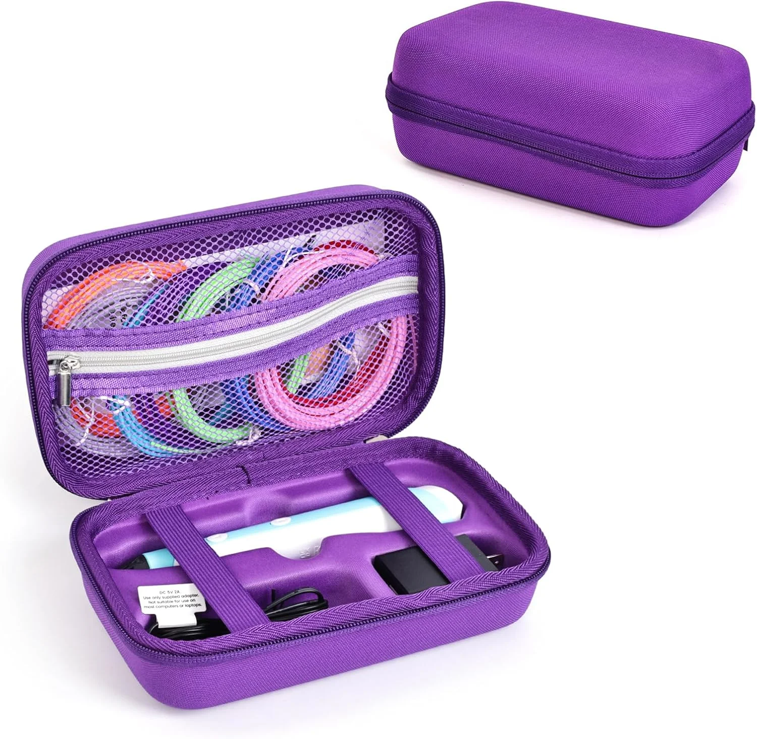 کیف حمل سخت سازگار با قلم چاپ سه بعدی SCRIB3D P1 با نمایشگر، کیف حمل و نگهداری برای فیلامنت PLA و سایر لوازم جانبی (بنفش) کیف حمل سخت سازگار با قلم چاپ سه بعدی SCRIB3D P1 با نمایشگر، کیف حمل و نگهداری برای فیلامنت PLA و سایر لوازم جانبی (بنفش)