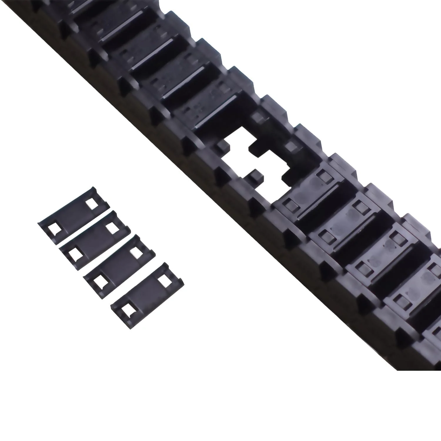 محافظ کابل زنجیری با نویز کم 18mmx18mm (ارتفاع x عرض) برای پرینتر سه بعدی و دستگاه CNC، زنجیر کابل انعطاف پذیر R28، بازشو از داخل و خارج محافظ کابل زنجیری با نویز کم 18mmx18mm (ارتفاع x عرض) برای پرینتر سه بعدی و دستگاه CNC، زنجیر کابل انعطاف پذیر R28، بازشو از داخل و خارج