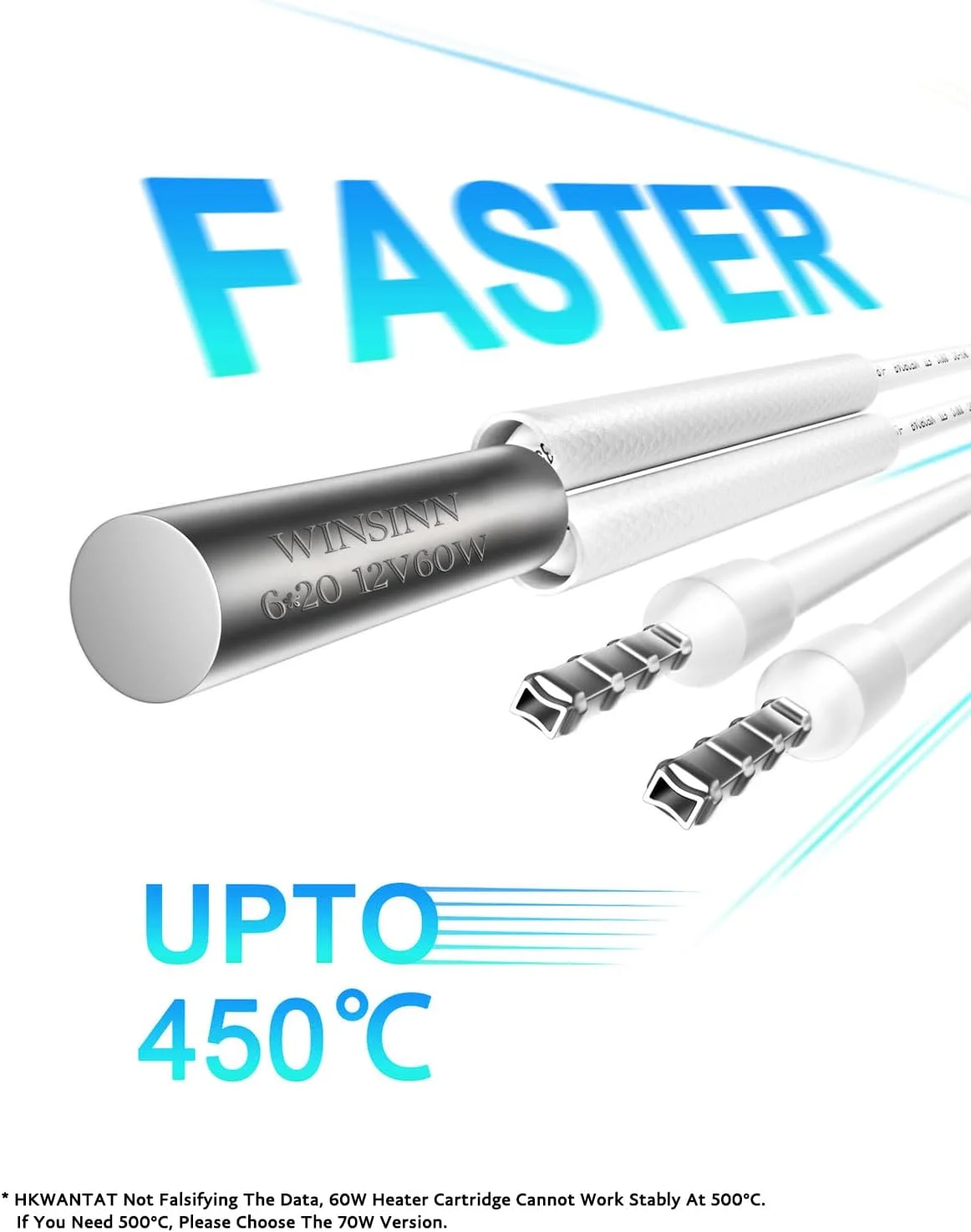 کارتریج گرمکن 12 ولت 60 وات، مناسب پرینتر سه بعدی، ارتقا تا 450 درجه سانتیگراد، سازگار با اکسترودر MK8، هات اند V6، ولکانو (بسته 5 عددی، 1.5 متری) کارتریج گرمکن 12 ولت 60 وات، مناسب پرینتر سه بعدی، ارتقا تا 450 درجه سانتیگراد، سازگار با اکسترودر MK8، هات اند V6، ولکانو (بسته 5 عددی، 1.5 متری)