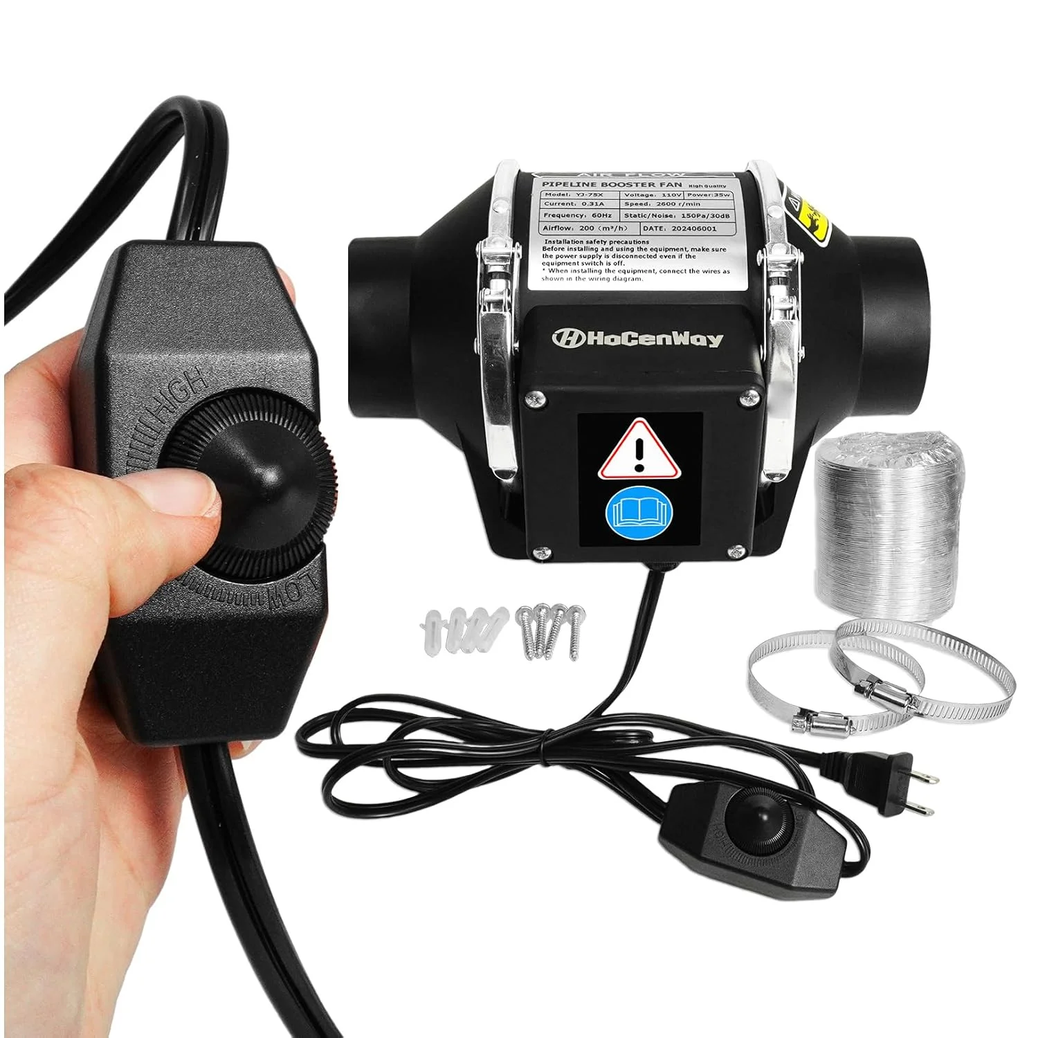 کیت فن تقویت کننده خطی 3 اینچی با کنترل سرعت ارتقا یافته، فن تهویه گلخانه ای با جریان بالا، سطح نویز پایین برای استخراج موثر دود و بو برای چاپگر سه بعدی، حکاکی لیزری، حمام آشپزخانه کیت فن تقویت کننده خطی 3 اینچی با کنترل سرعت ارتقا یافته، فن تهویه گلخانه ای با جریان بالا، سطح نویز پایین برای استخراج موثر دود و بو برای چاپگر سه بعدی، حکاکی لیزری، حمام آشپزخانه