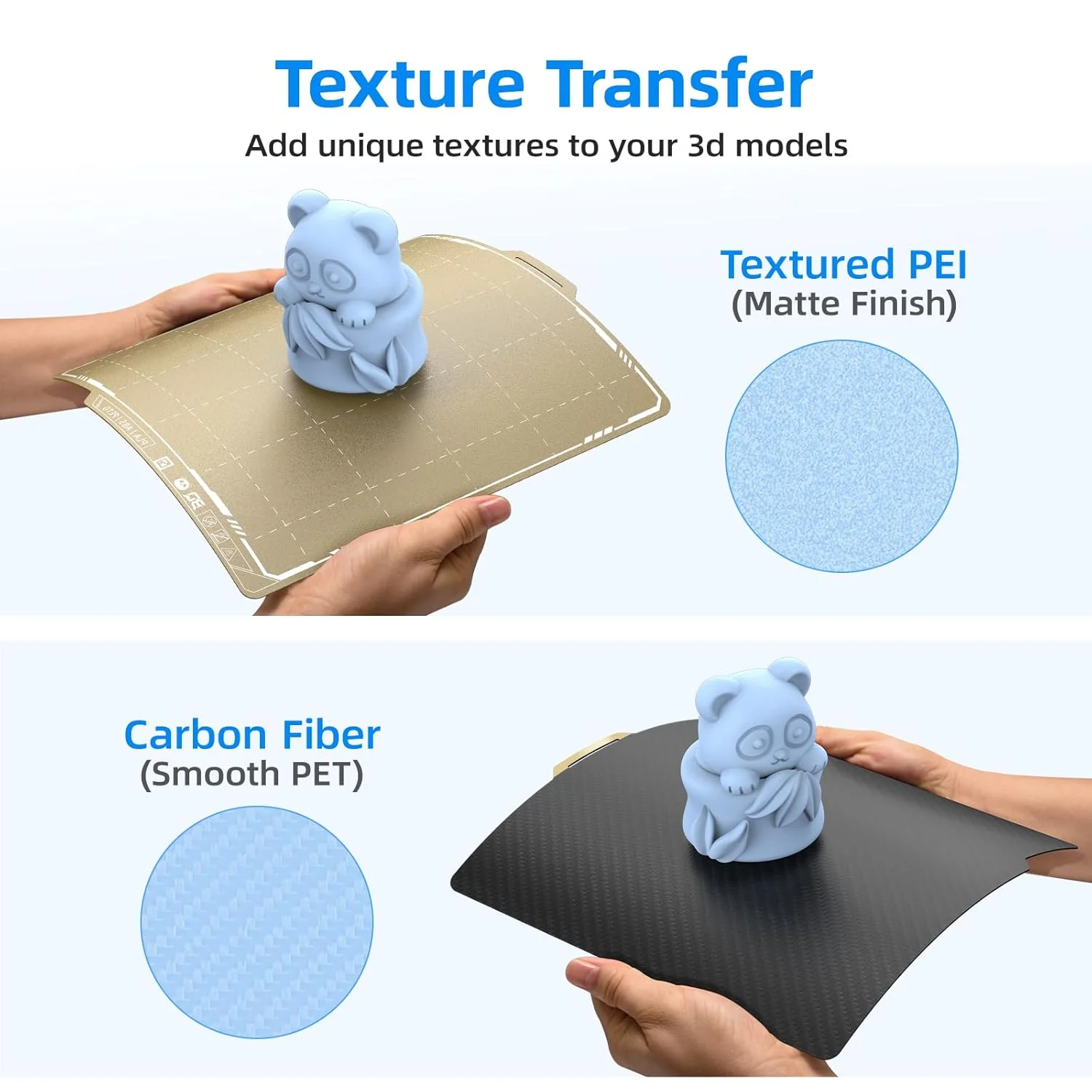 صفحه ساخت PET+PEI با بافت صاف BIQU + صفحه ساخت PET+PEI با بافت صاف 257x257 میلیمتر سازگار با پرینتر سه بعدی Bambu Lab X1 X1C X1E P1P P1S A1 صفحه ساخت PET+PEI با بافت صاف BIQU + صفحه ساخت PET+PEI با بافت صاف 257x257 میلیمتر سازگار با پرینتر سه بعدی Bambu Lab X1 X1C X1E P1P P1S A1